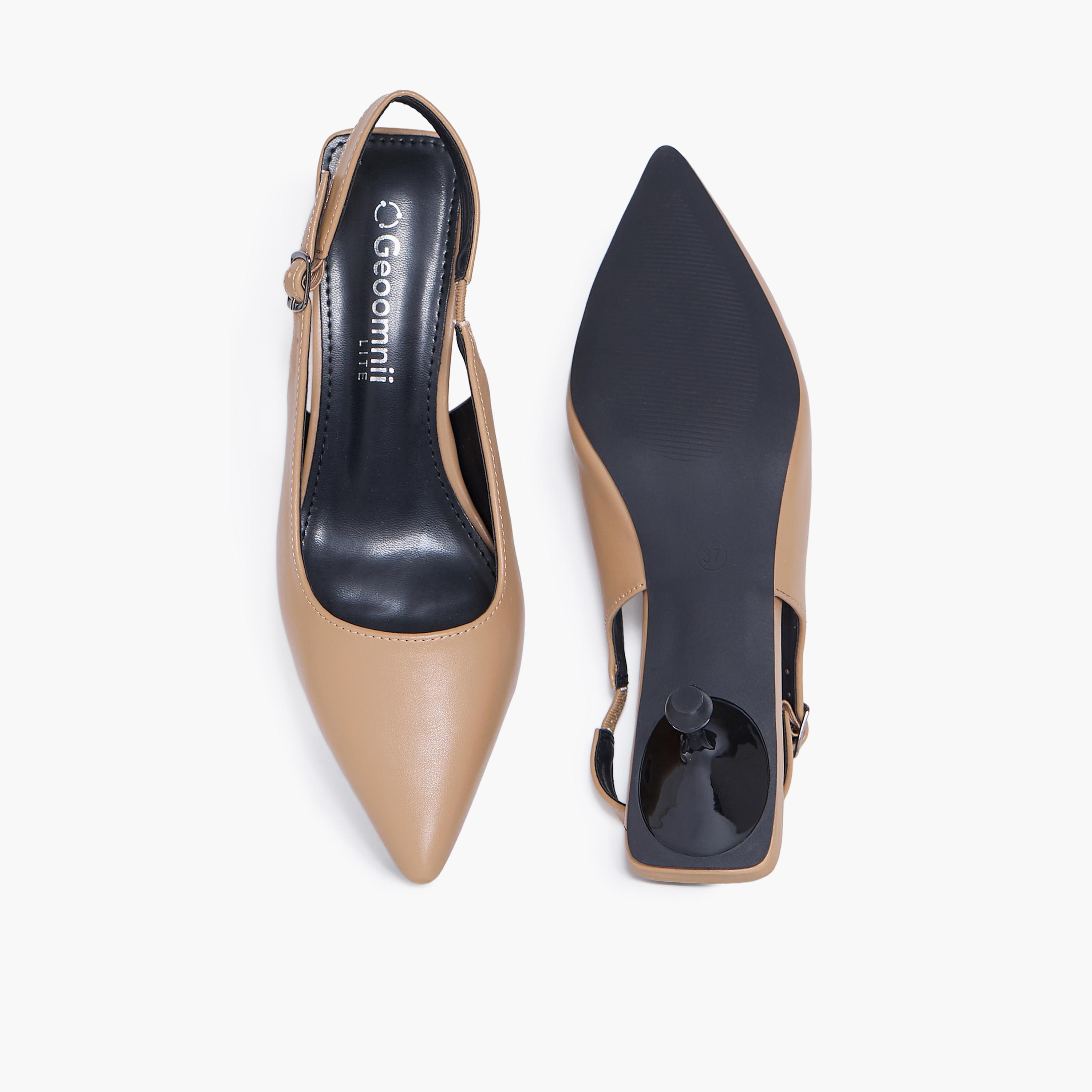 جيومني - حذاء ستيفان بكعب عالٍ مدبب وإبزيم للنساء | RJLJ168-1-OLIVE-women-shoes-sandals-heeled-image-3