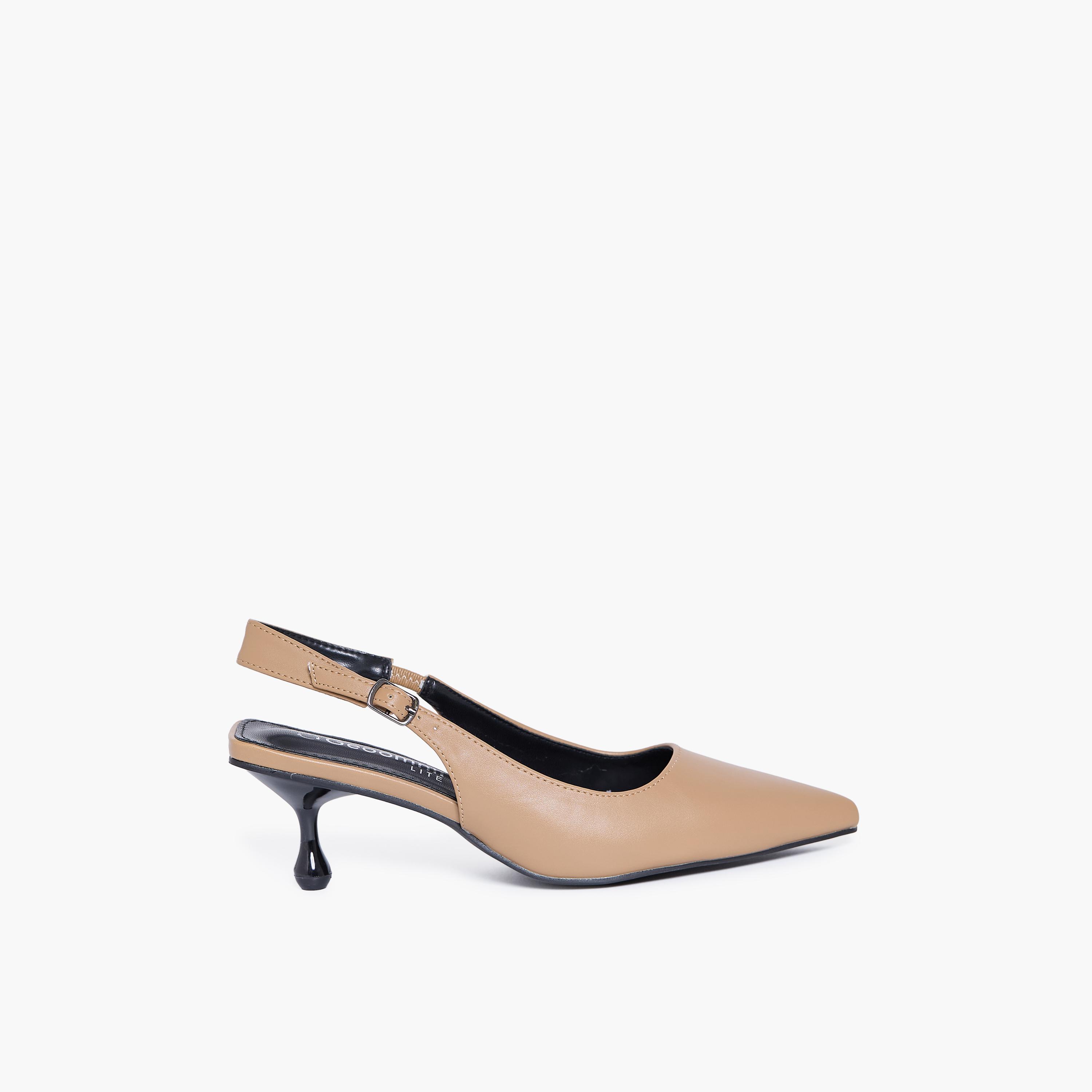 جيومني - حذاء ستيفان بكعب عالٍ مدبب وإبزيم للنساء | RJLJ168-1-OLIVE-women-shoes-sandals-heeled-image-4