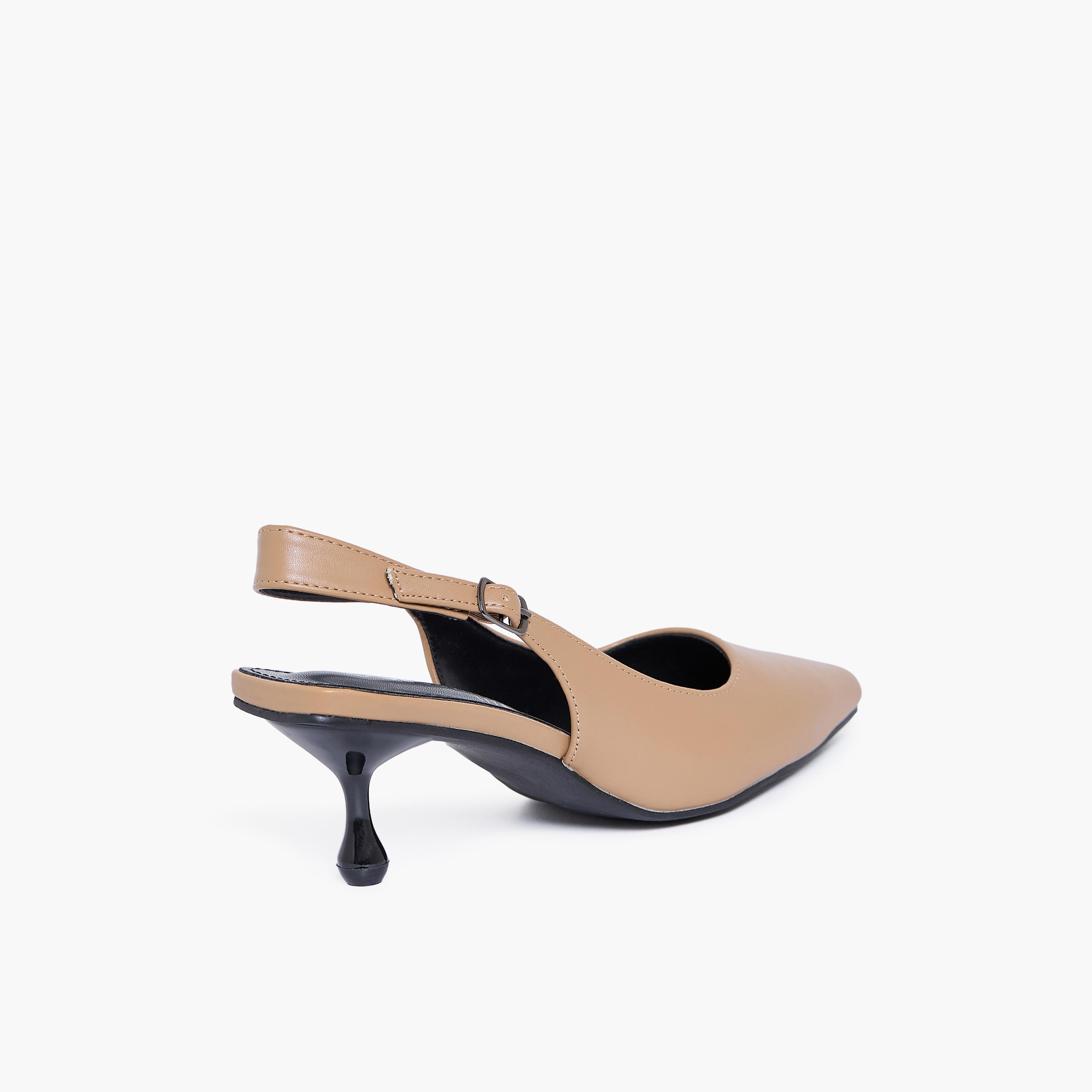 جيومني - حذاء ستيفان بكعب عالٍ مدبب وإبزيم للنساء | RJLJ168-1-OLIVE-women-shoes-sandals-heeled-image-5