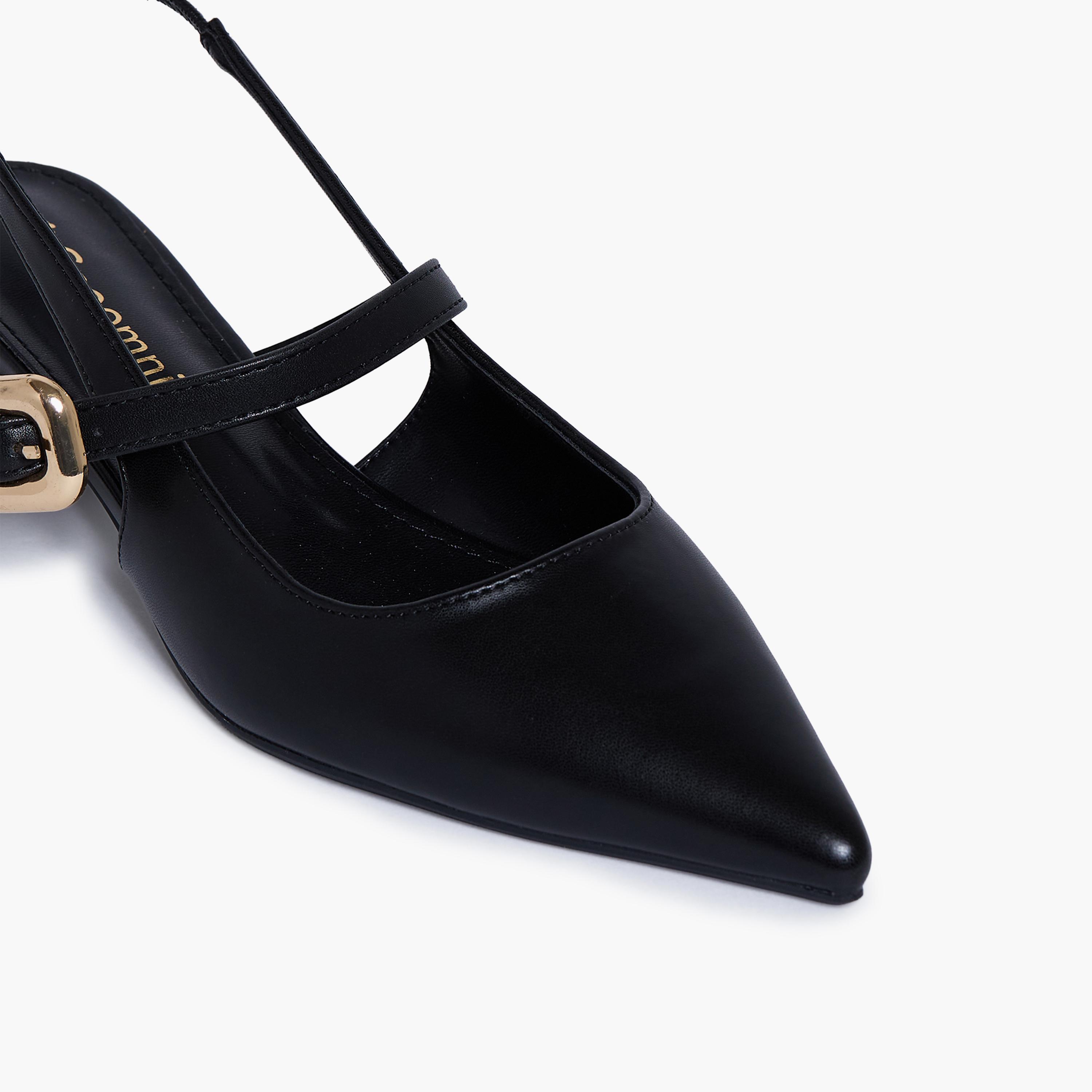 جيومني - حذاء بيدرو بلوك بكعب عالٍ وإبزيم للنساء | RJLJ189-1-BLACK-women-shoes-sandals-heeled-image-2