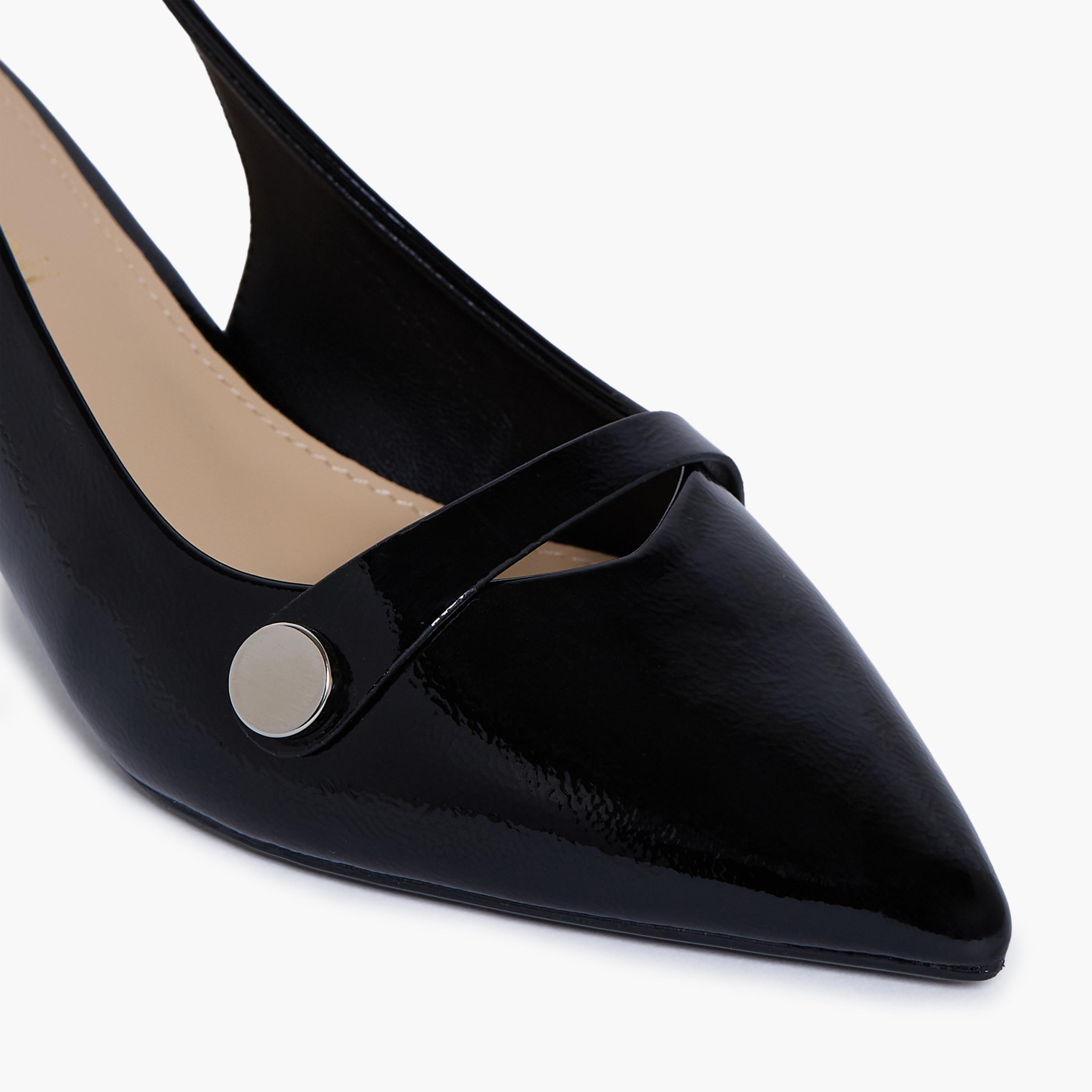 جيومني - حذاء ماريو بكعب منخفض وإبزيم للنساء | RJLJ196-3-BLACK-women-shoes-sandals-heeled-image-2