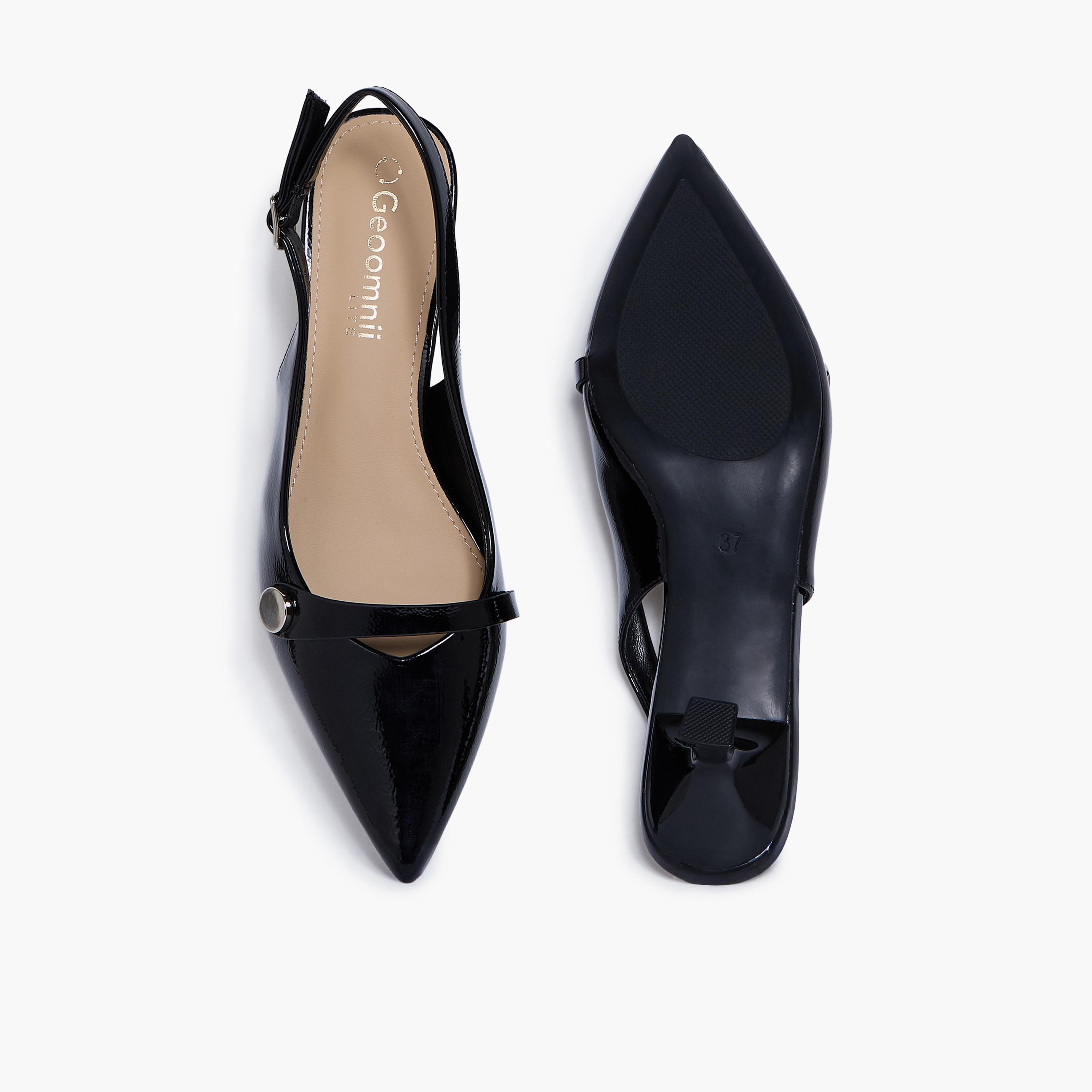 جيومني - حذاء ماريو بكعب منخفض وإبزيم للنساء | RJLJ196-3-BLACK-women-shoes-sandals-heeled-image-3