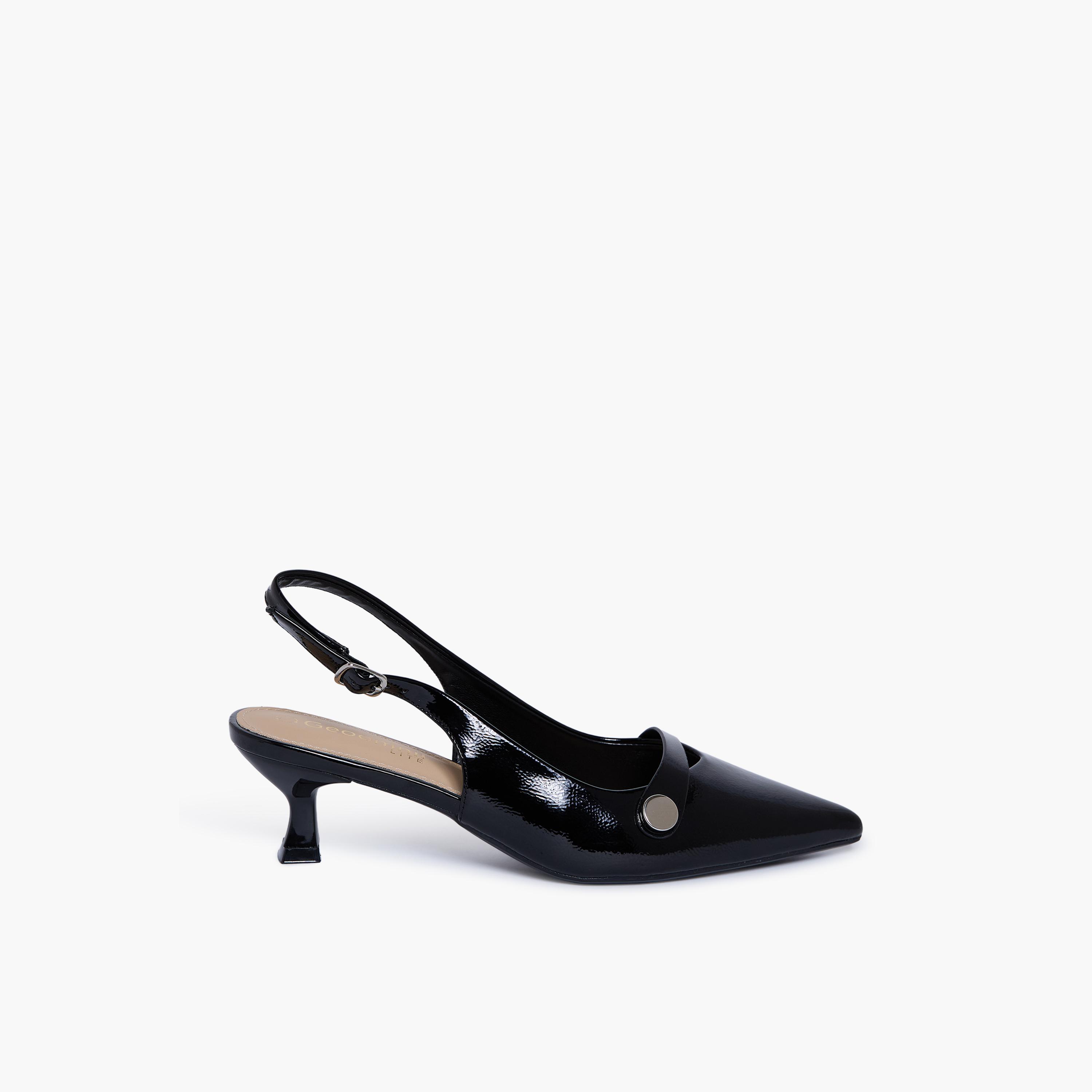 جيومني - حذاء ماريو بكعب منخفض وإبزيم للنساء | RJLJ196-3-BLACK-women-shoes-sandals-heeled-image-4