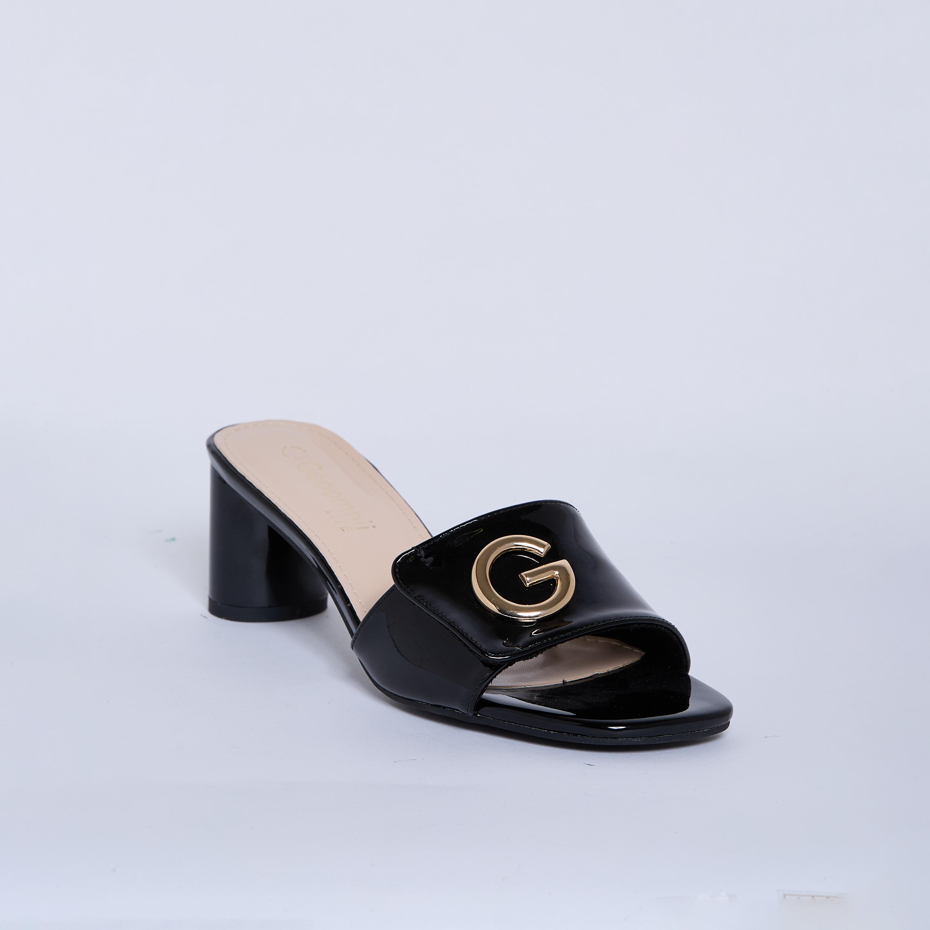 Geoomnii Women's Slip-On Adrian Block Heels | RJLJ77-1A-BLACK-women-shoes-sandals-heeled-image-1