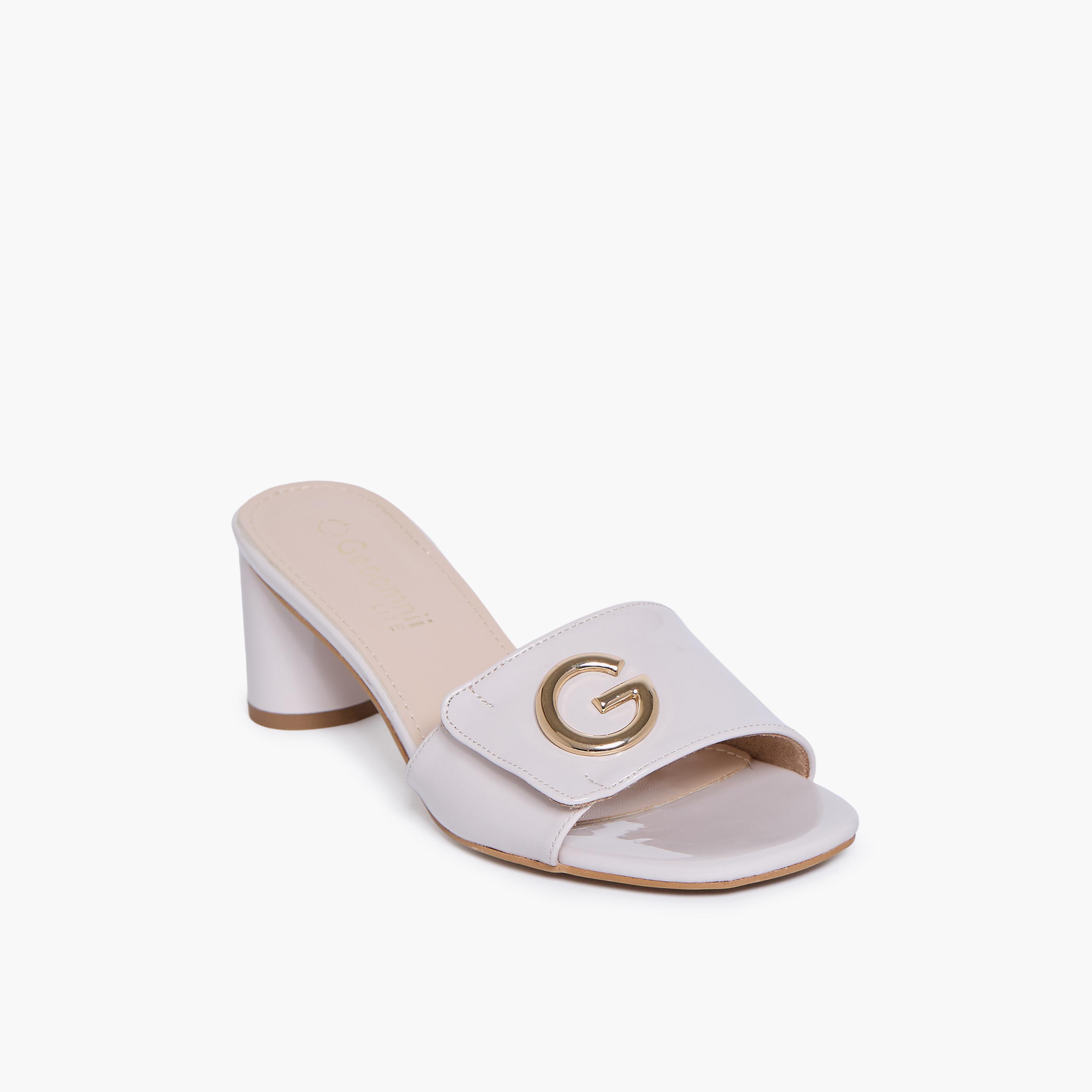 Geoomnii Women's Slip-On Rina Block Heels | RJLJ77-1A-NUDE-women-shoes-sandals-heeled-image-1