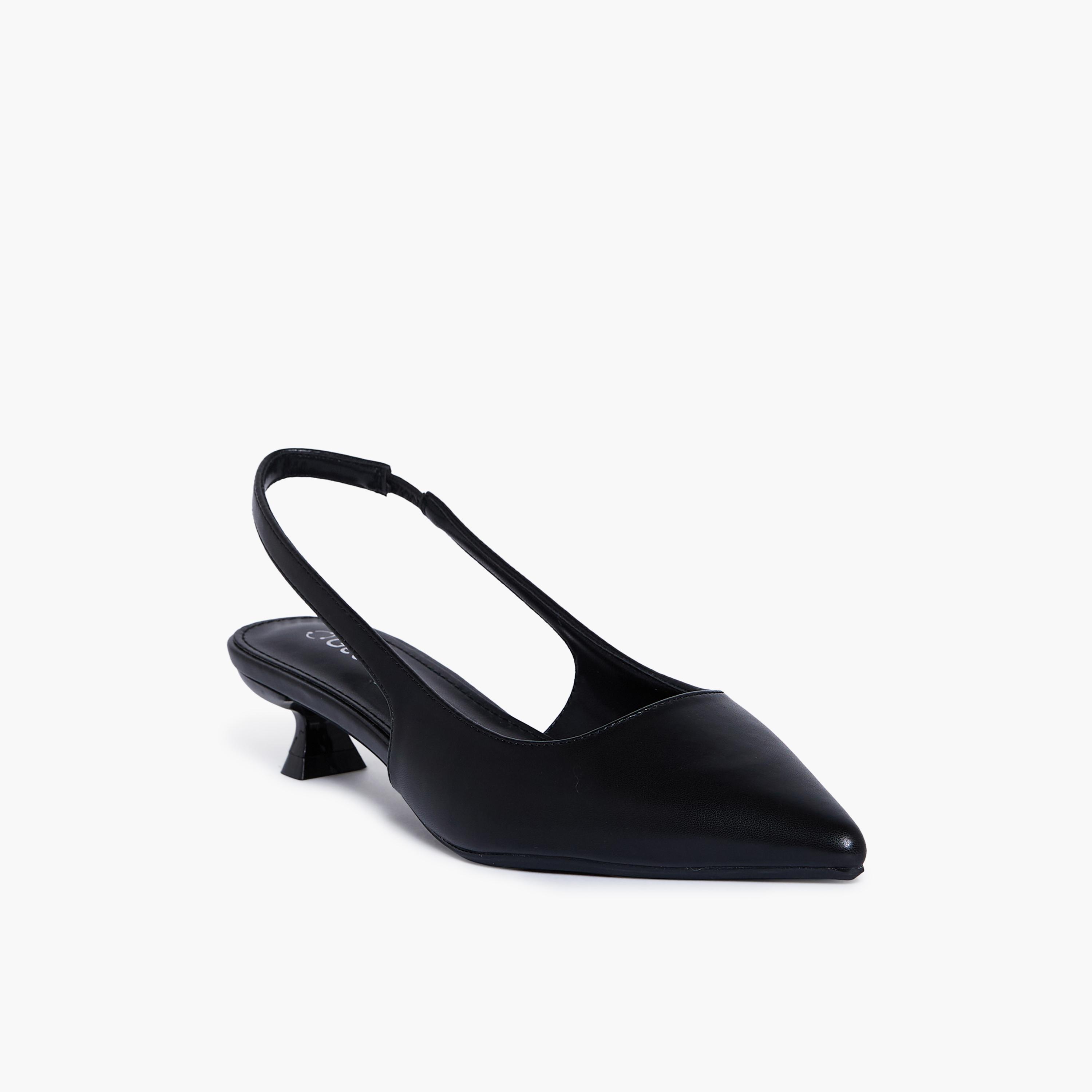 جيومني - حذاء إيغور سهل الارتداء بكعب صغير للنساء | RJM381-1-BLACK-women-shoes-sandals-heeled-image-1