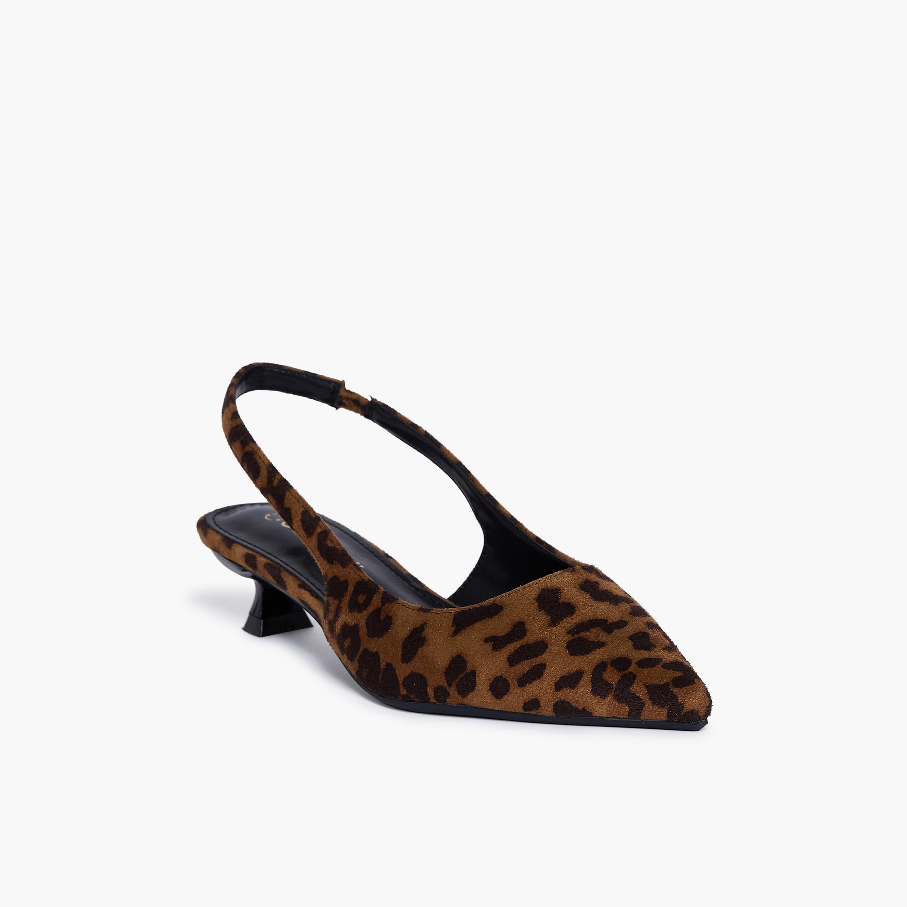 جيومني - حذاء زويا بكعب الصغير سهل الارتداء للنساء | RJM381-1-LEOPARD-women-shoes-sandals-heeled-image-1