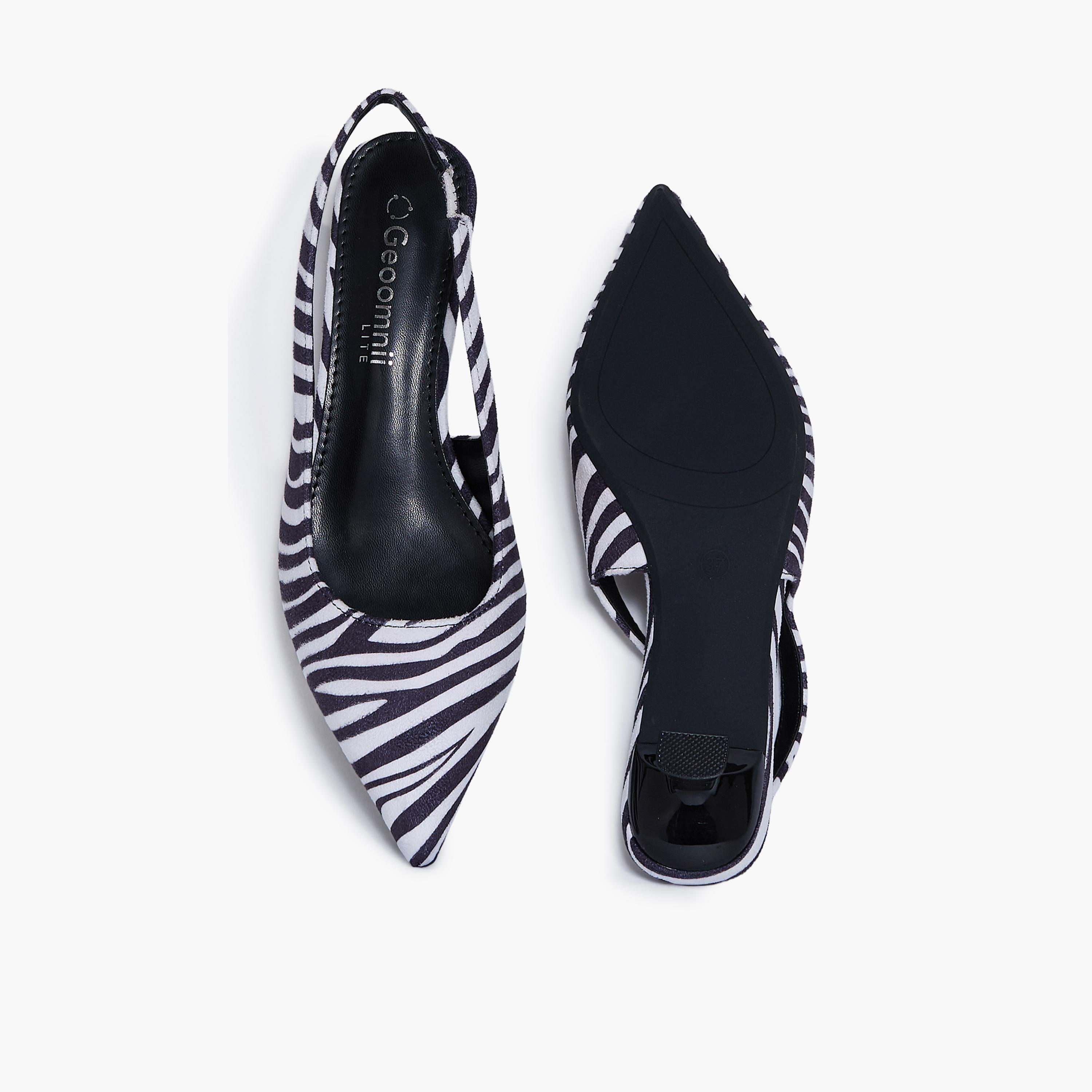 جيومني - حذاء ليون بكعب الصغير سهل الارتداء للنساء | RJM381-1-ZEBRA-women-shoes-sandals-heeled-image-3