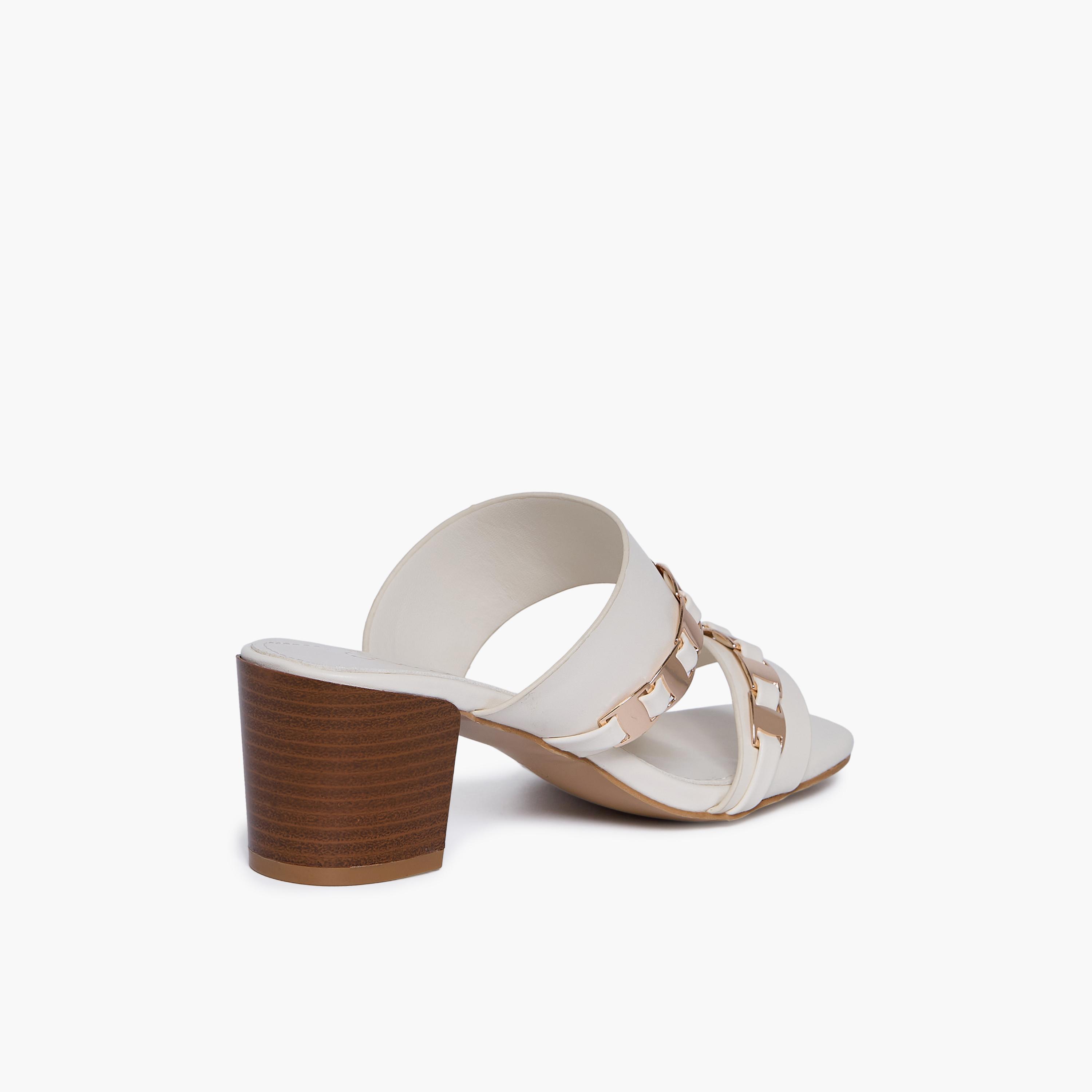 Geoomnii Women's Slip-On Brix Block Heels | RJYY06-1-CREAM-women-shoes-sandals-heeled-image-5