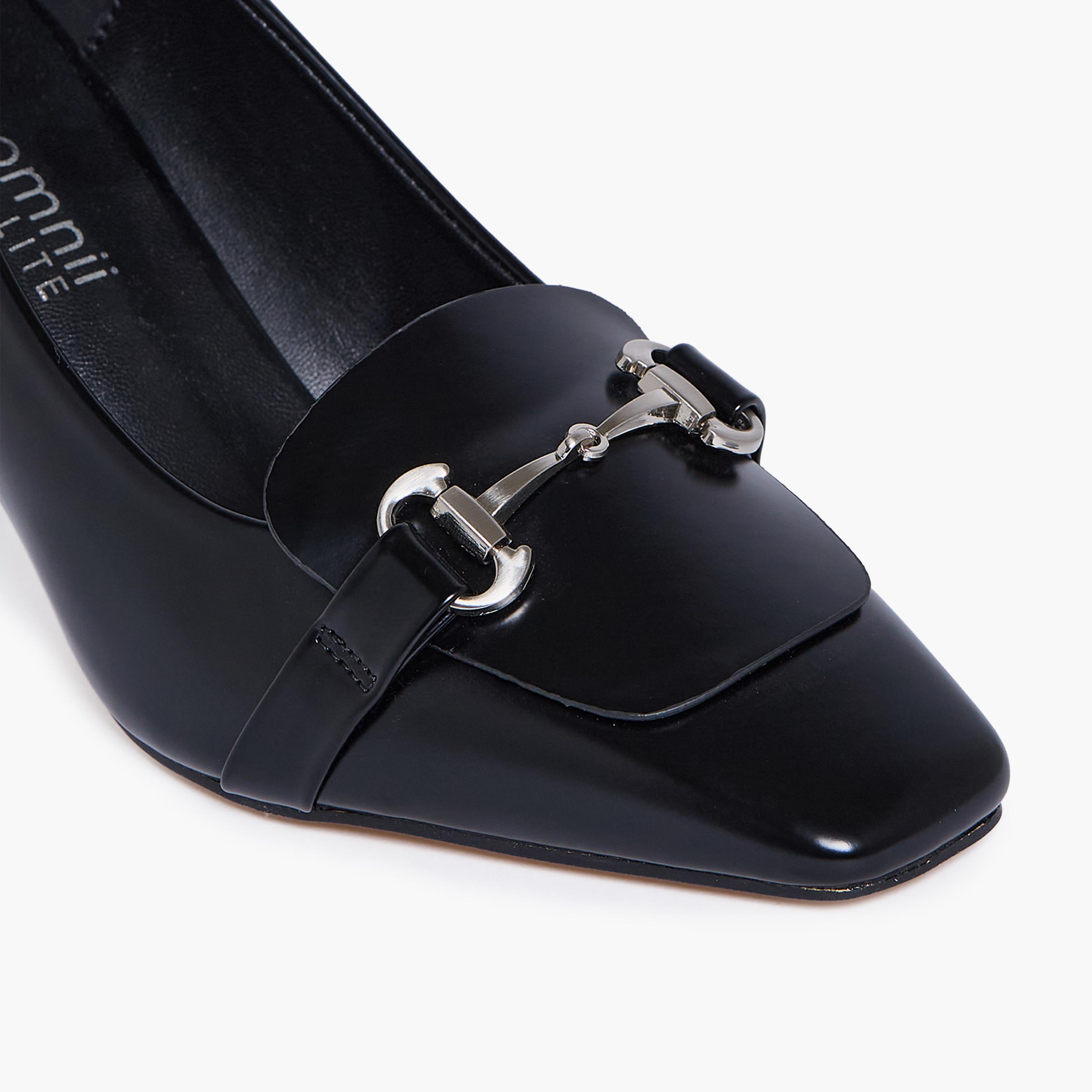 جيومني - حذاء هايز بكعب عالٍ سهل الارتداء للنساء | RJZSF113-1-BLACK-women-shoes-heels-image-2
