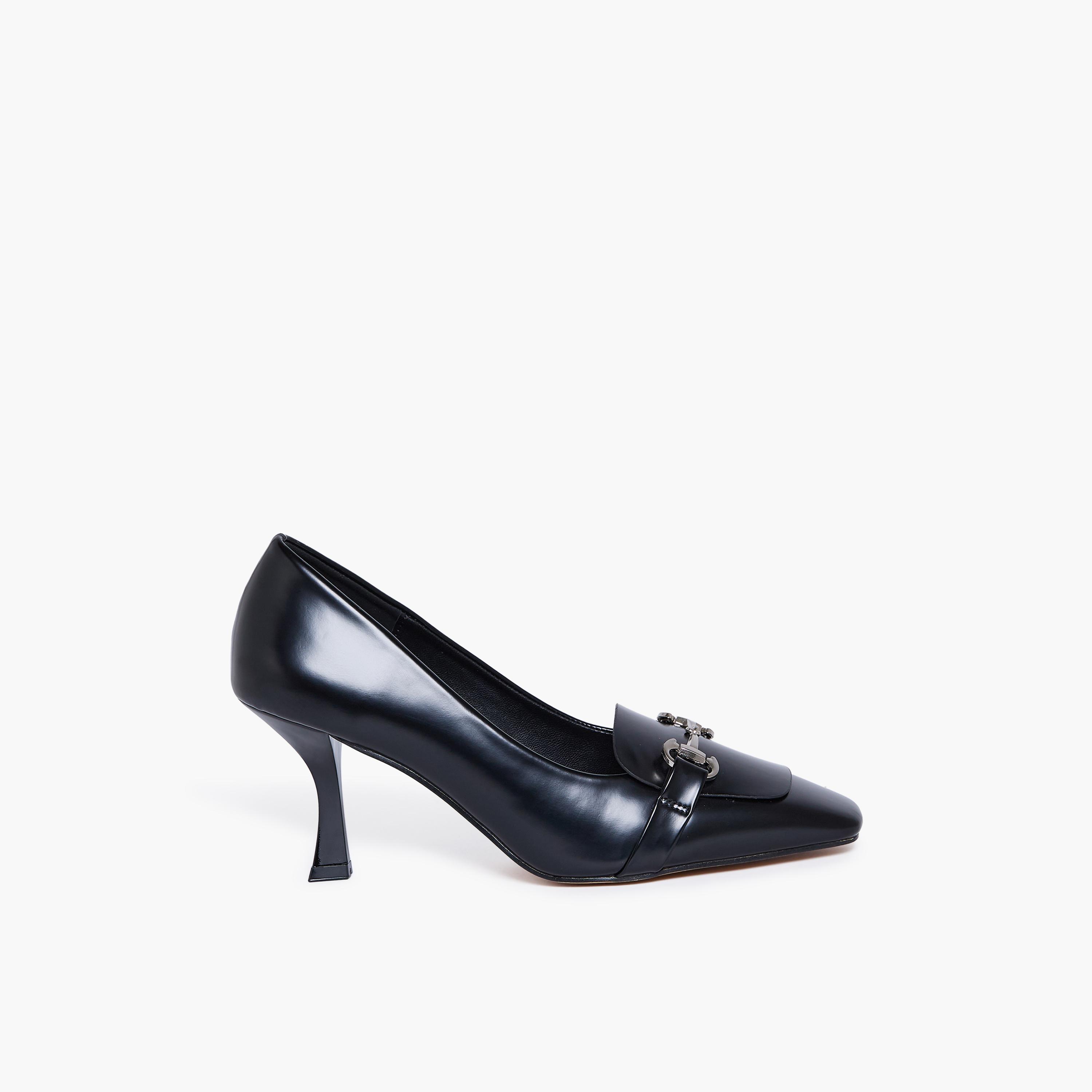 جيومني - حذاء هايز بكعب عالٍ سهل الارتداء للنساء | RJZSF113-1-BLACK-women-shoes-heels-image-4
