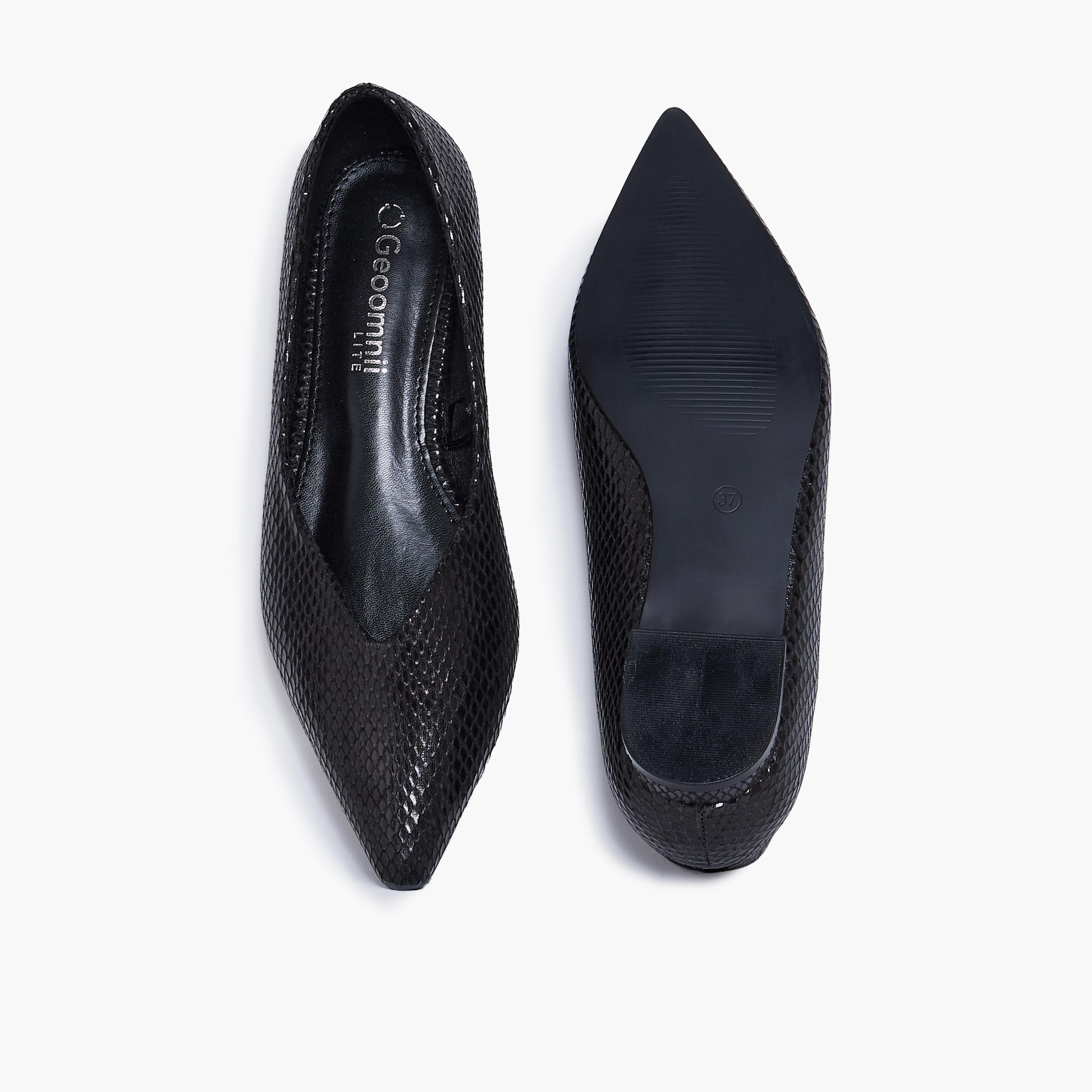 Geoomnii Women's Slip-On Echo Block Pumps | RJZSF91-1-BLACK-women-shoes-sandals-heeled-image-3