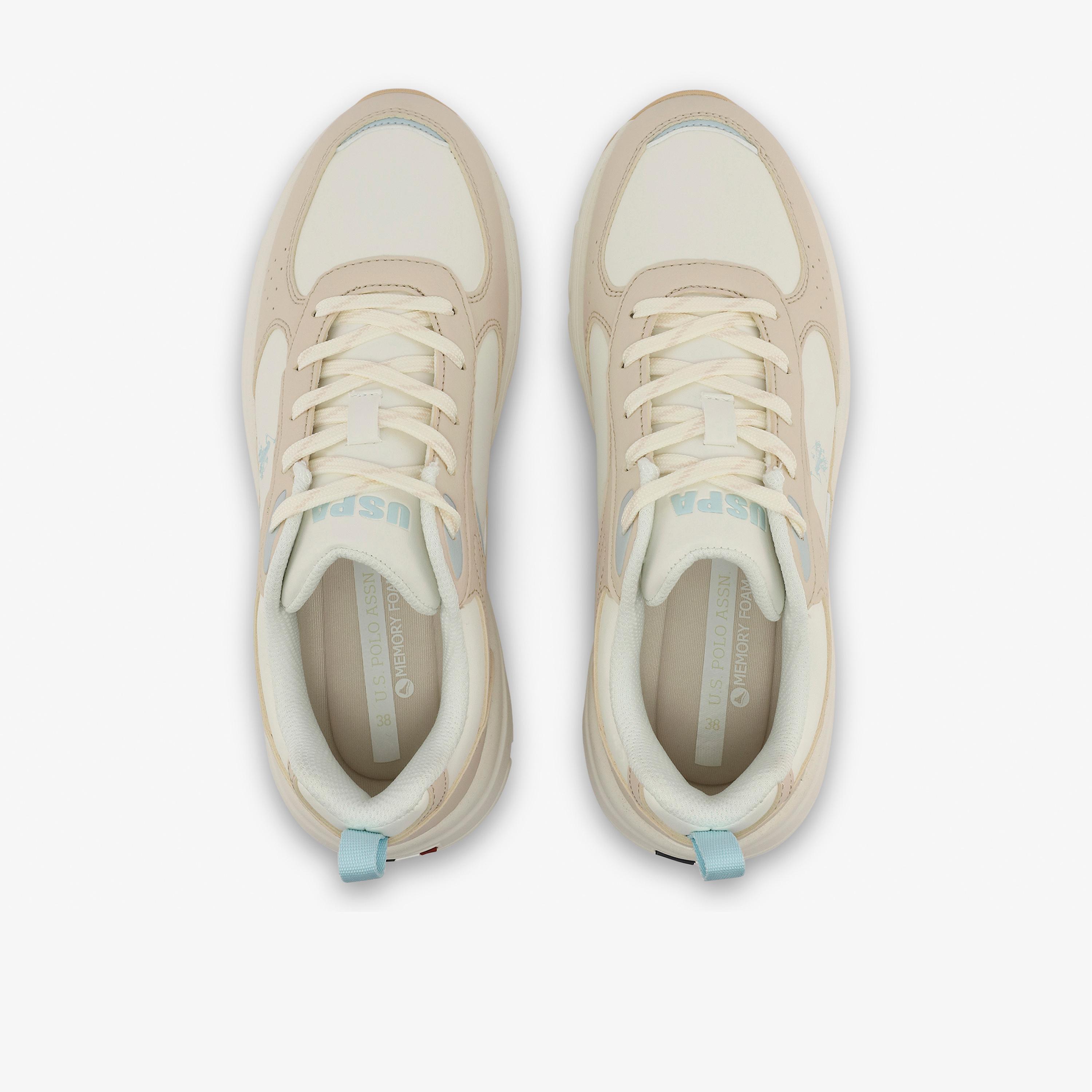 يو. اس. بولو اسن - حذاء رياضي برباط وكعب سميك منخفض الكاحل للنساء | ROX-GLB-6FX-women-shoes-sneakers-image-4