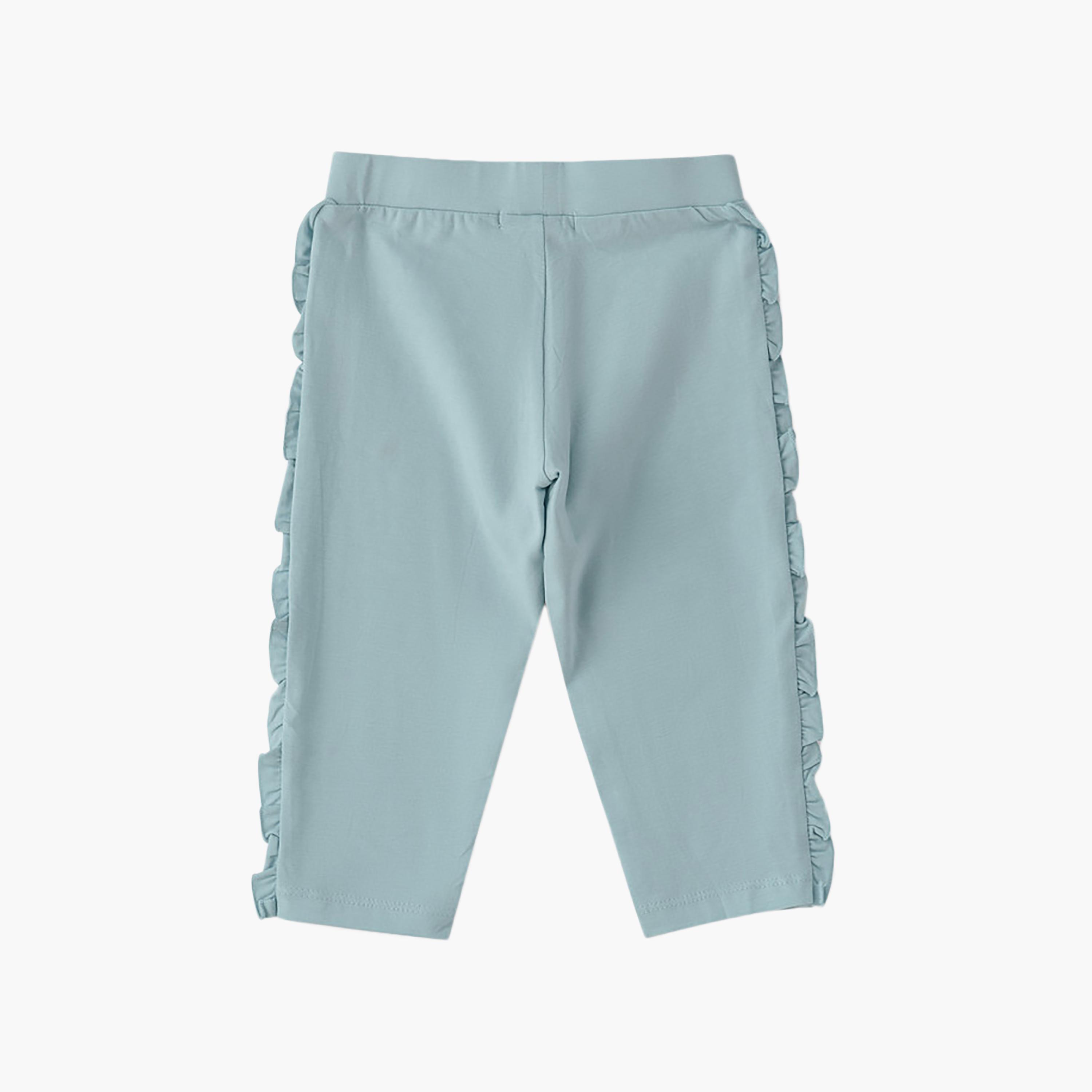 ليقنز قطن بطبعة أرنب وخصر مرن من يونيكيدز-baby-girls-clothing-bottoms-leggings-image-2