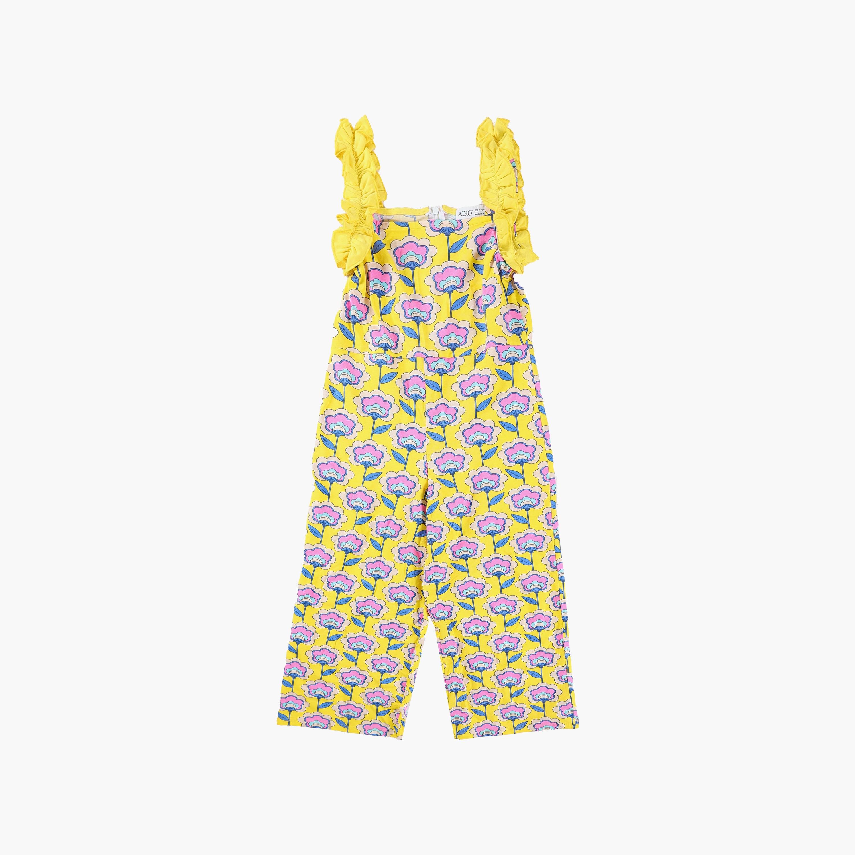 AIKO Floral Printed Sleeveless Jumpsuit-girls-clothing-rompers-image-1