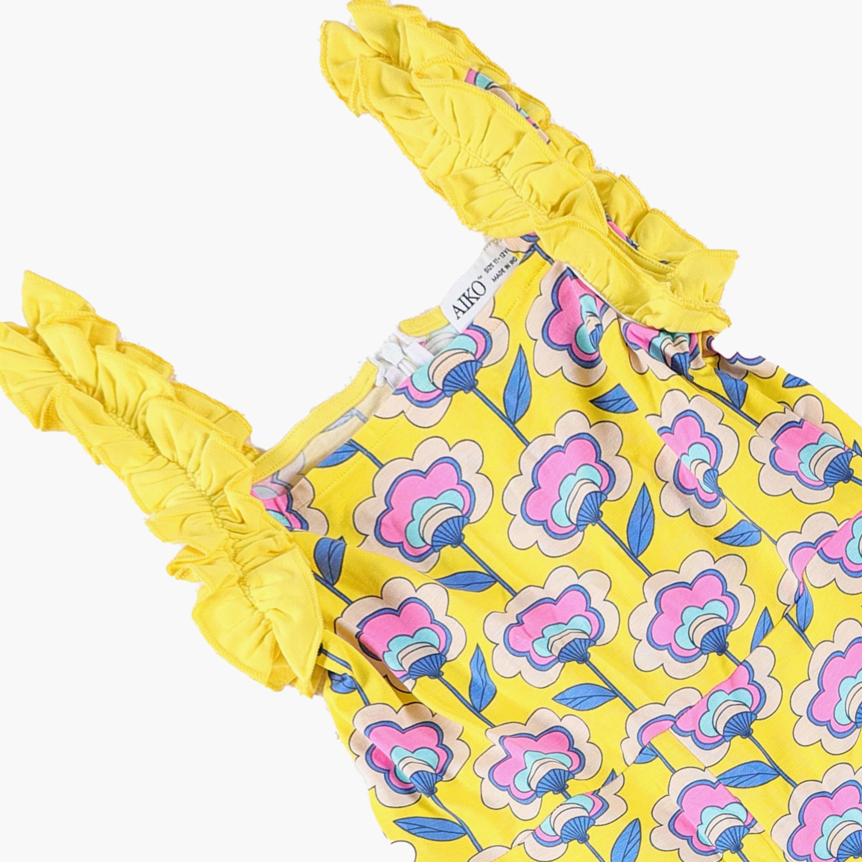 AIKO Floral Printed Sleeveless Jumpsuit-girls-clothing-rompers-image-2