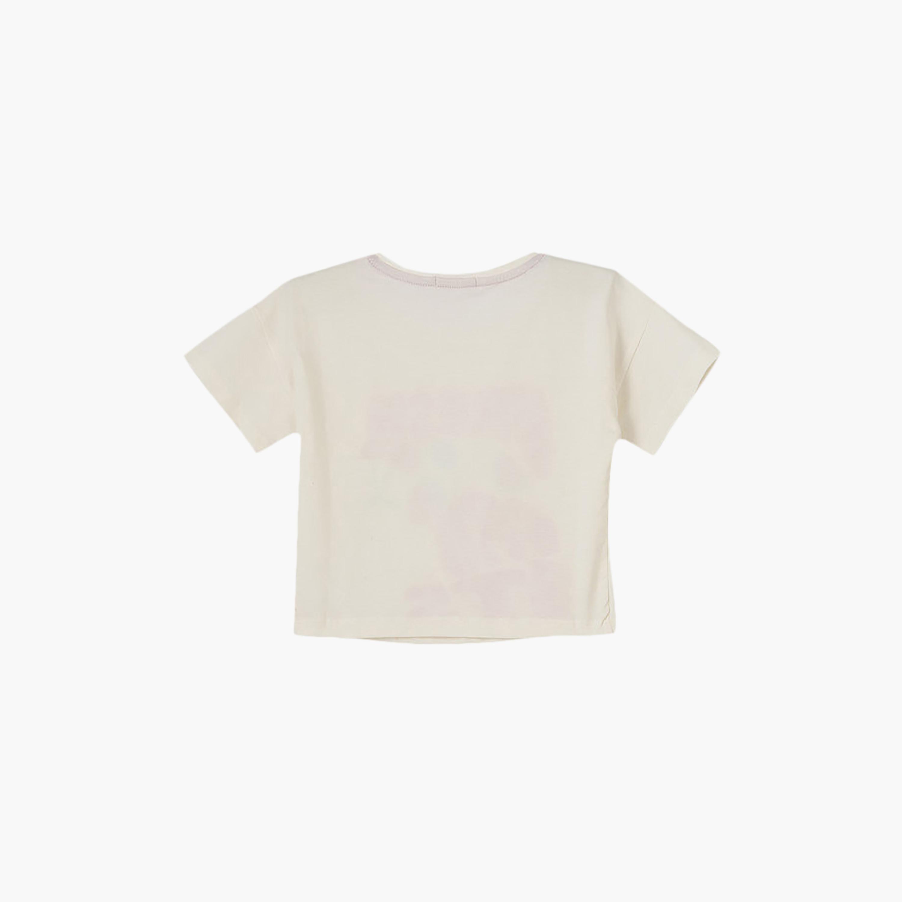 UniqKidz Cotton Short Sleeves Fresh Fruits Graphic T-Shirt-girls-clothing-tshirts-image-2