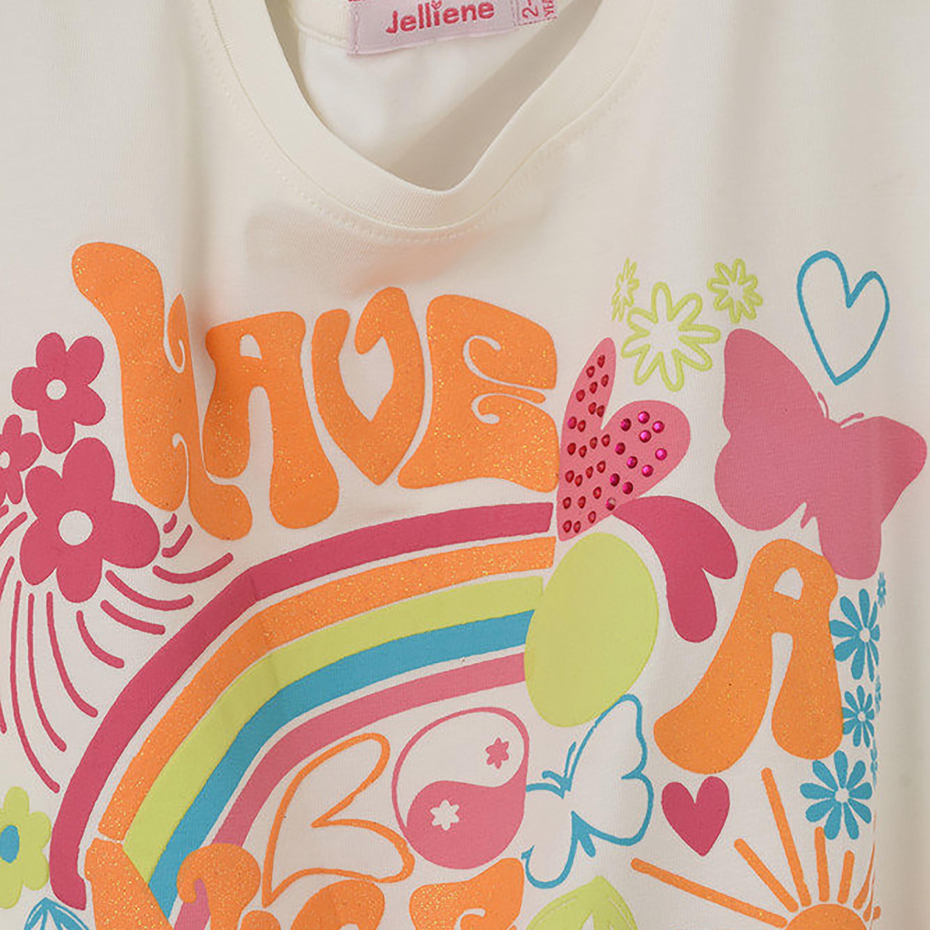 UniqKidz Cotton Short Have A Nice Day Truck Graphic T-Shirt-girls-clothing-tshirts-image-4