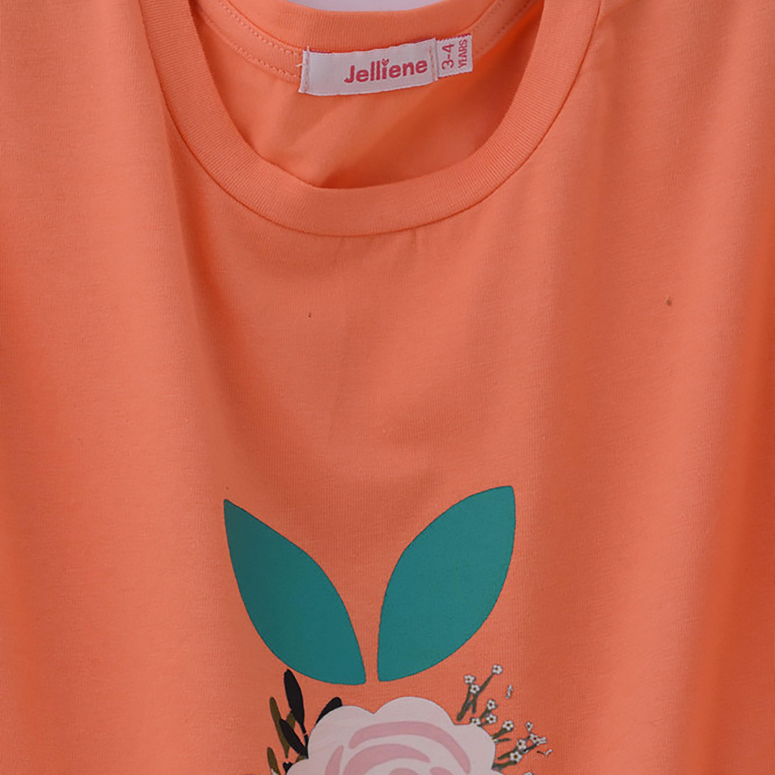 UniqKidz Short Ruffle Sleeves Flower Printed Top-girls-clothing-blousesandshirts-image-3