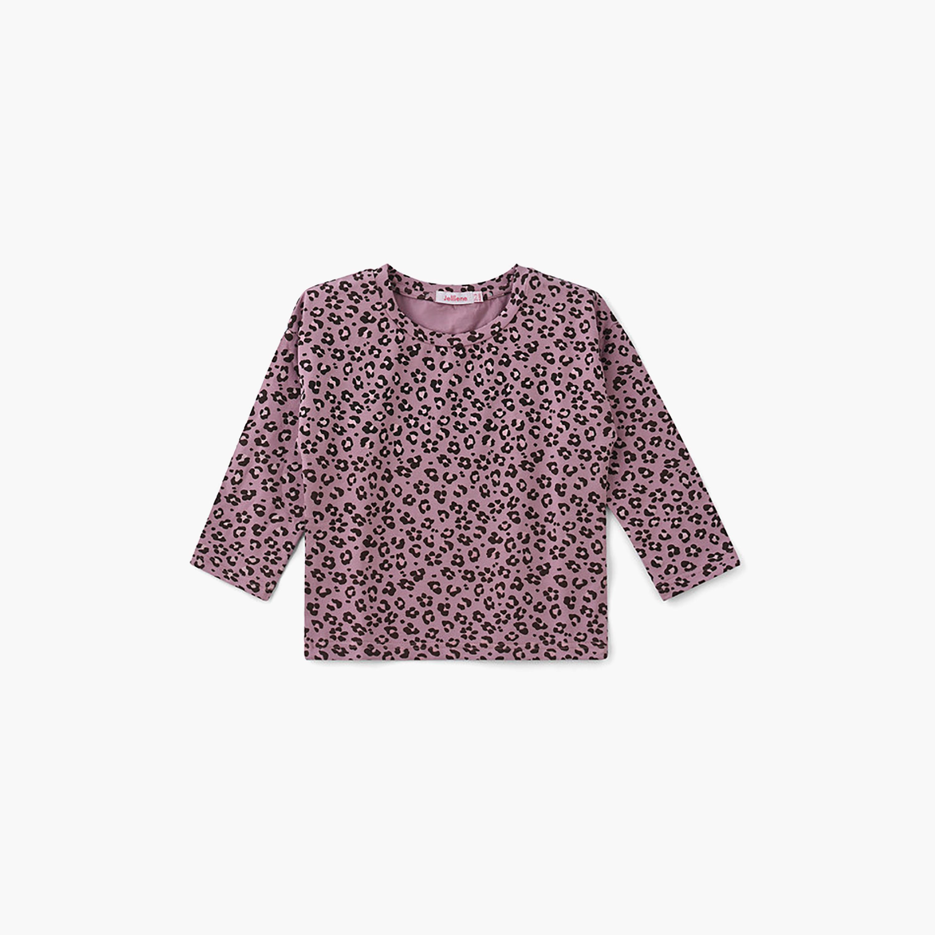 UniqKidz Long Sleeves Animal Print T-Shirt-girls-clothing-tshirts-image-1