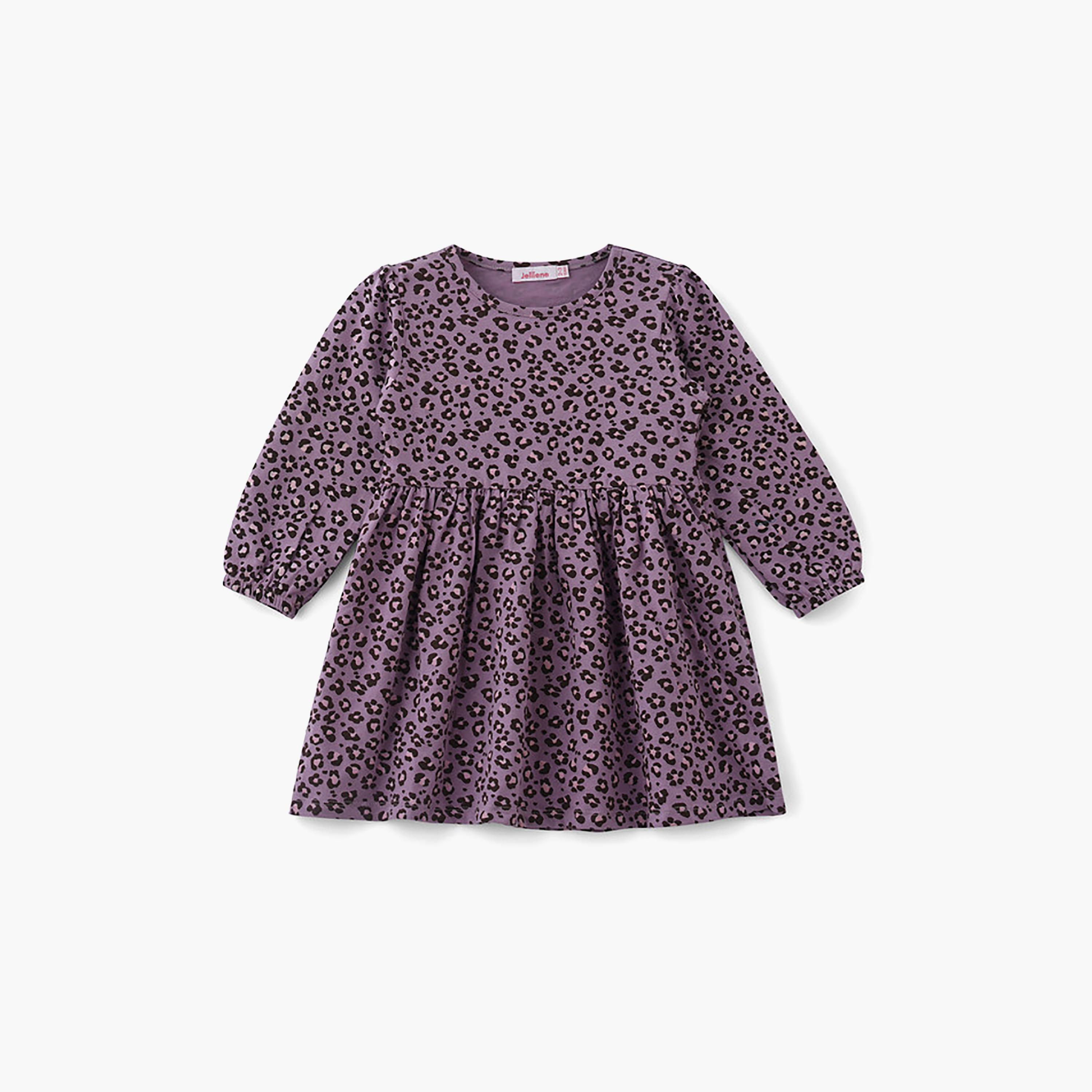 UniqKidz Long Sleeves Printed Cotton Dress-girls-clothing-dressesandjumpsuits-image-1