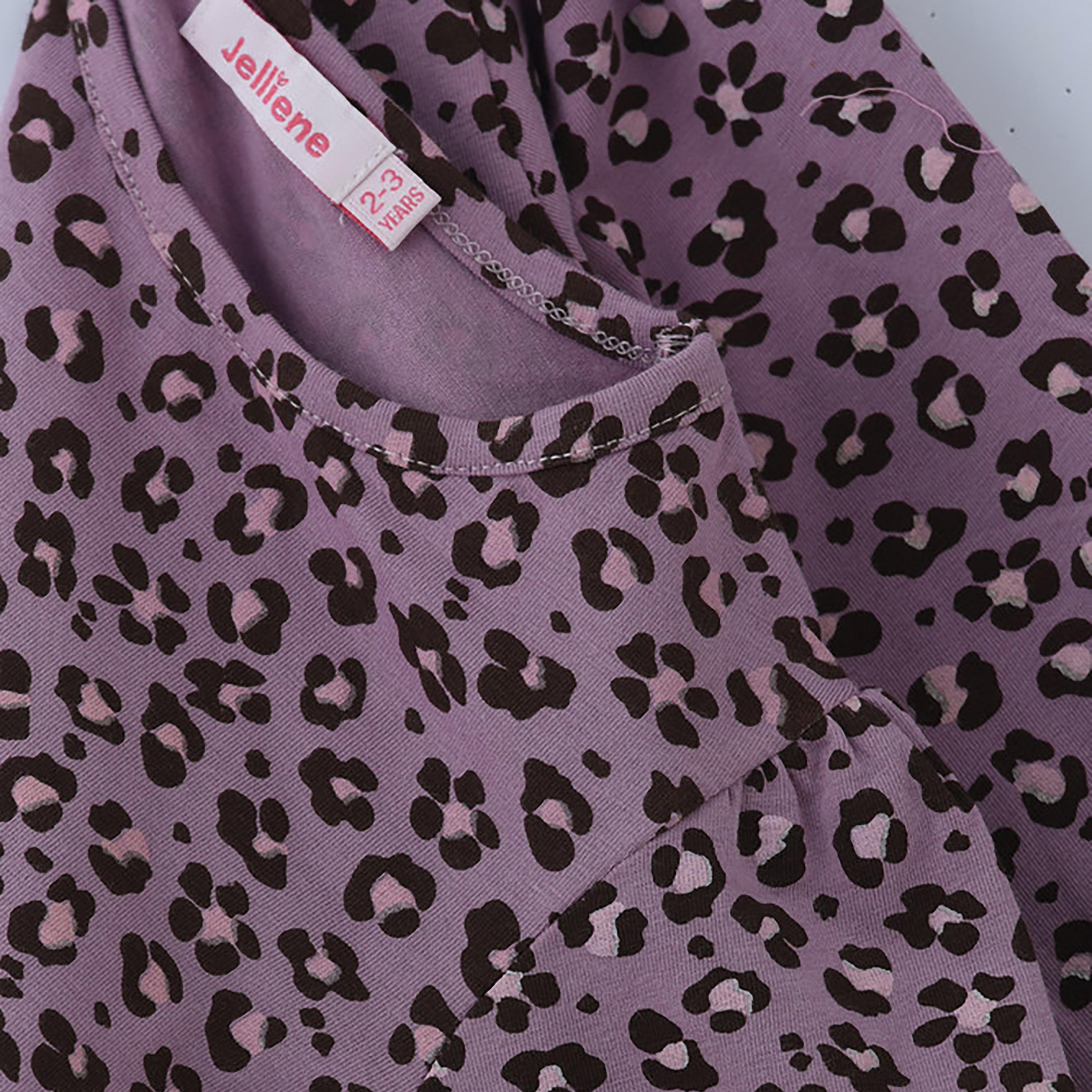 UniqKidz Long Sleeves Printed Cotton Dress-girls-clothing-dressesandjumpsuits-image-4