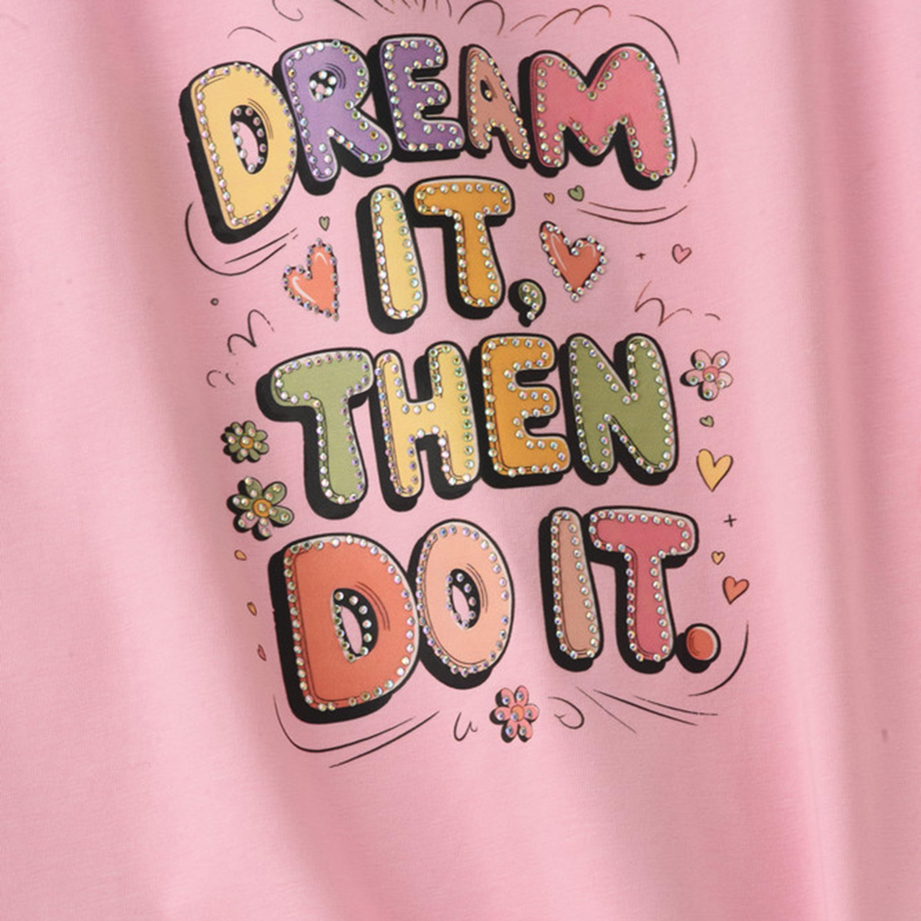 تيشرت بأكمام قصيرة بطبعة جرافيك من يونيكيدز-girls-clothing-tshirts-image-3