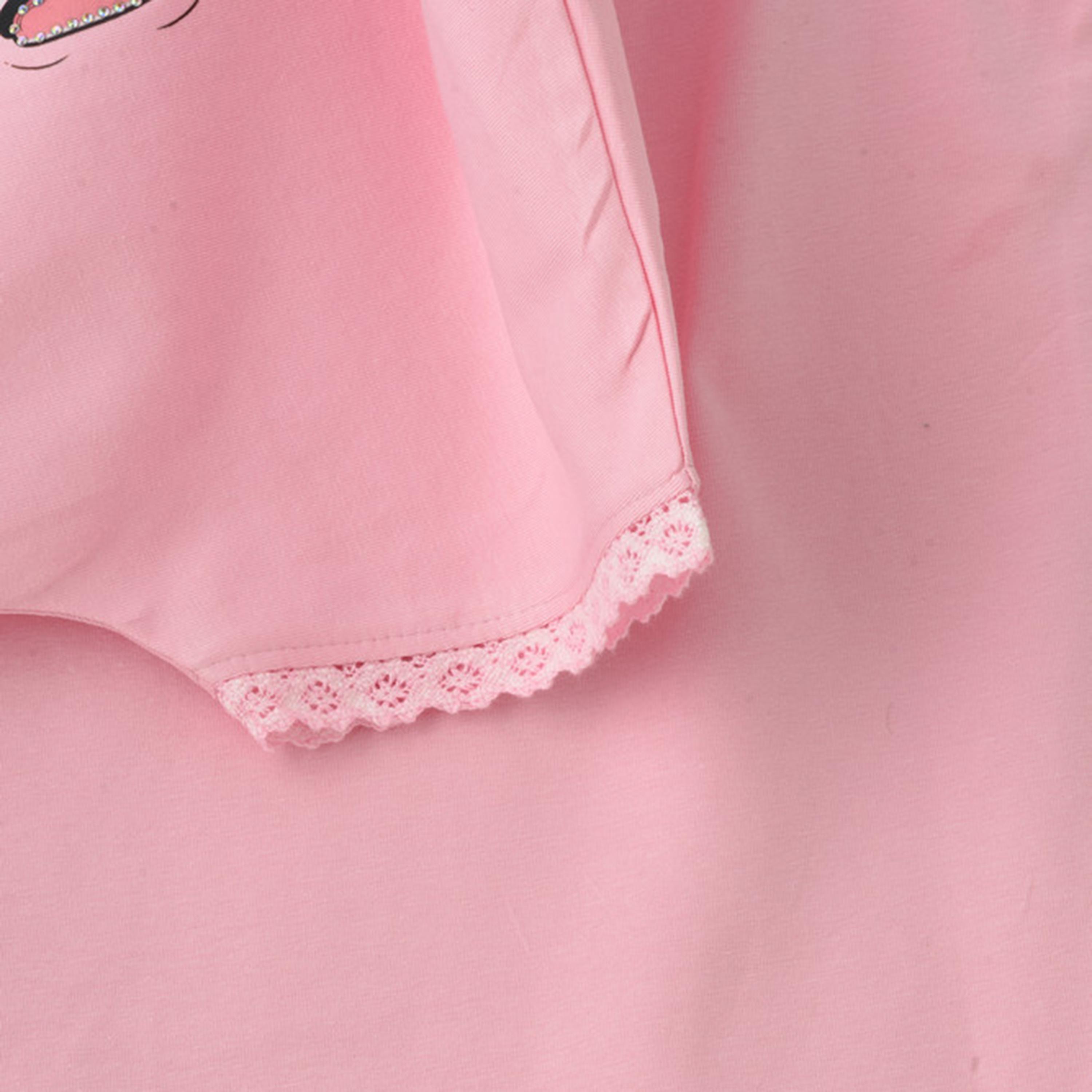 تيشرت بأكمام قصيرة بطبعة جرافيك من يونيكيدز-girls-clothing-tshirts-image-4