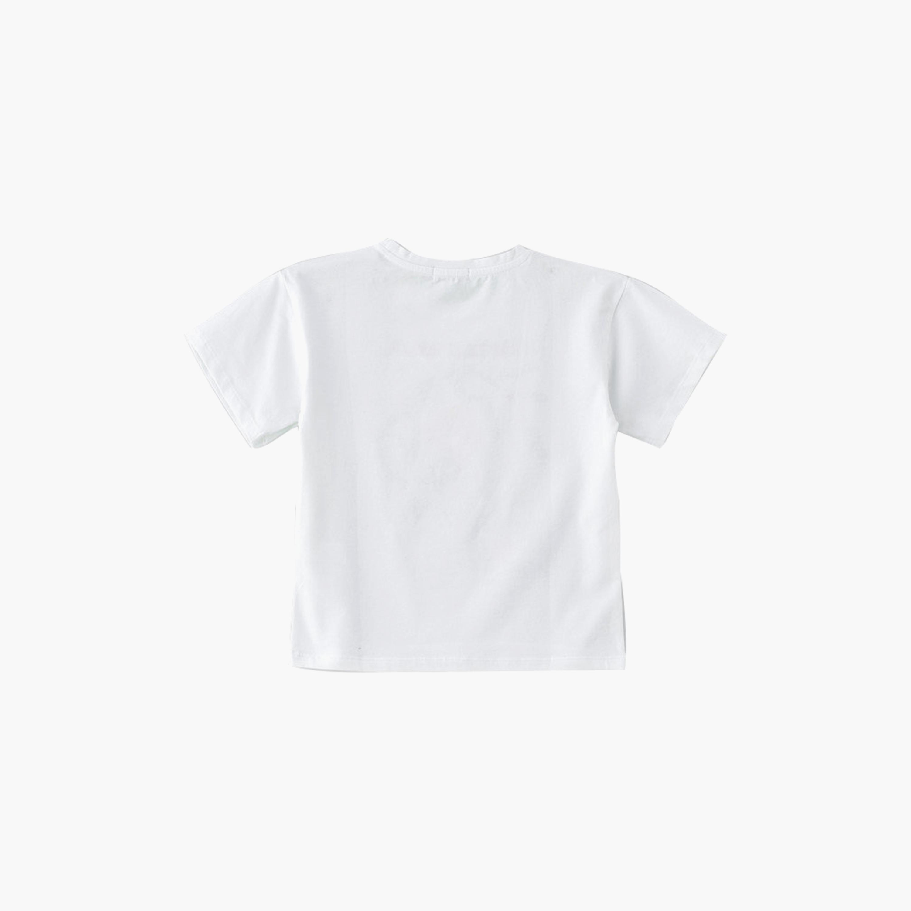 UniqKidz Cotton Short Sleeves Embroidered T-Shirt-girls-clothing-tshirts-image-2