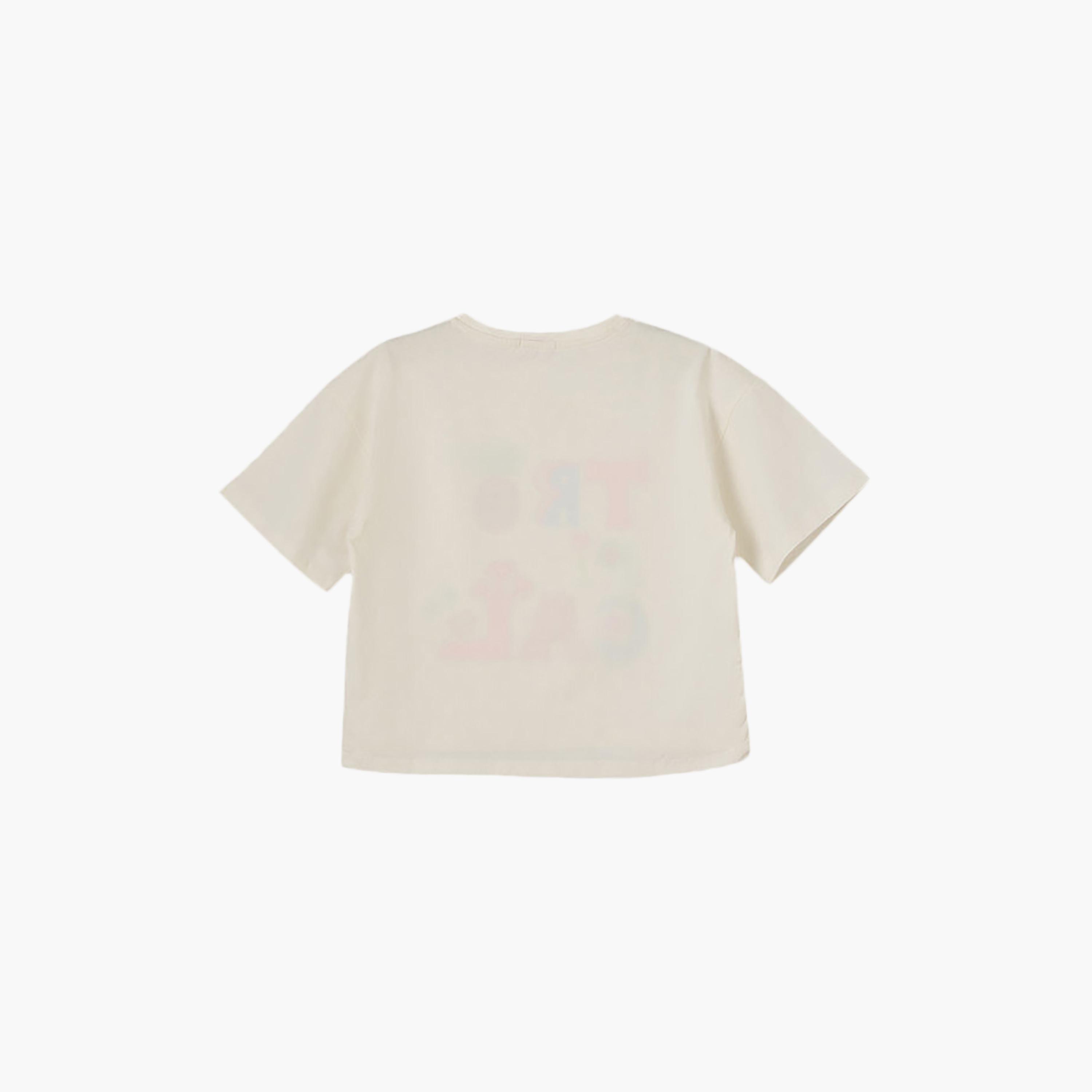 UniqKidz Cotton Short Sleeves Tropical Graphic T-Shirt-girls-clothing-tshirts-image-2