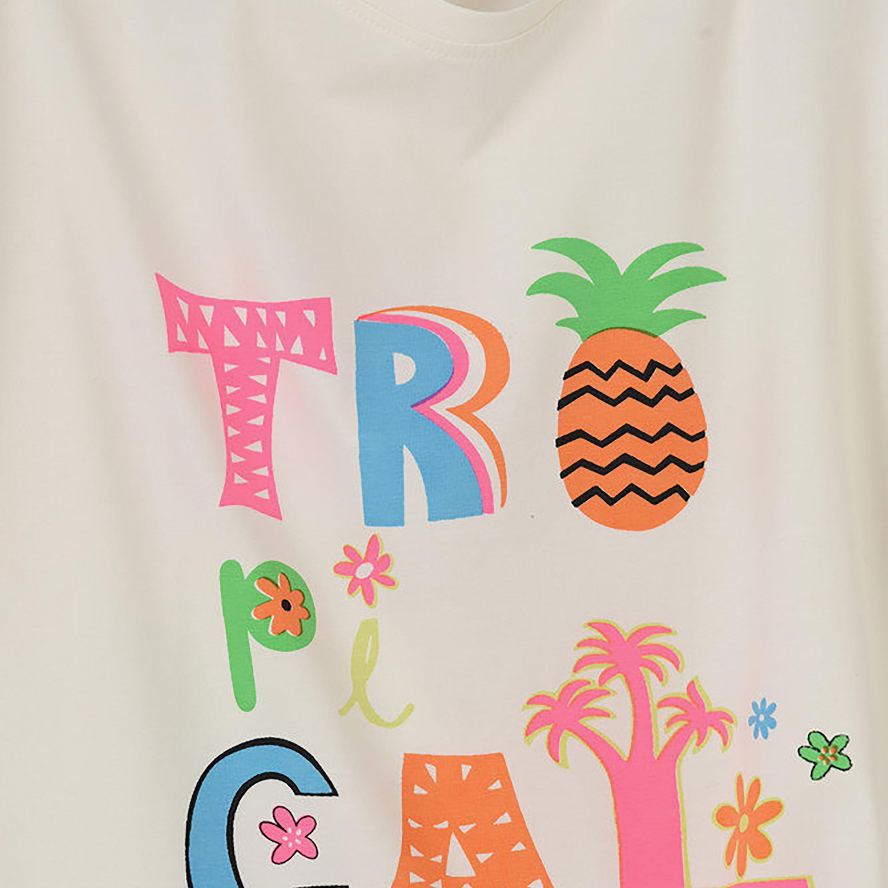UniqKidz Cotton Short Sleeves Tropical Graphic T-Shirt-girls-clothing-tshirts-image-3