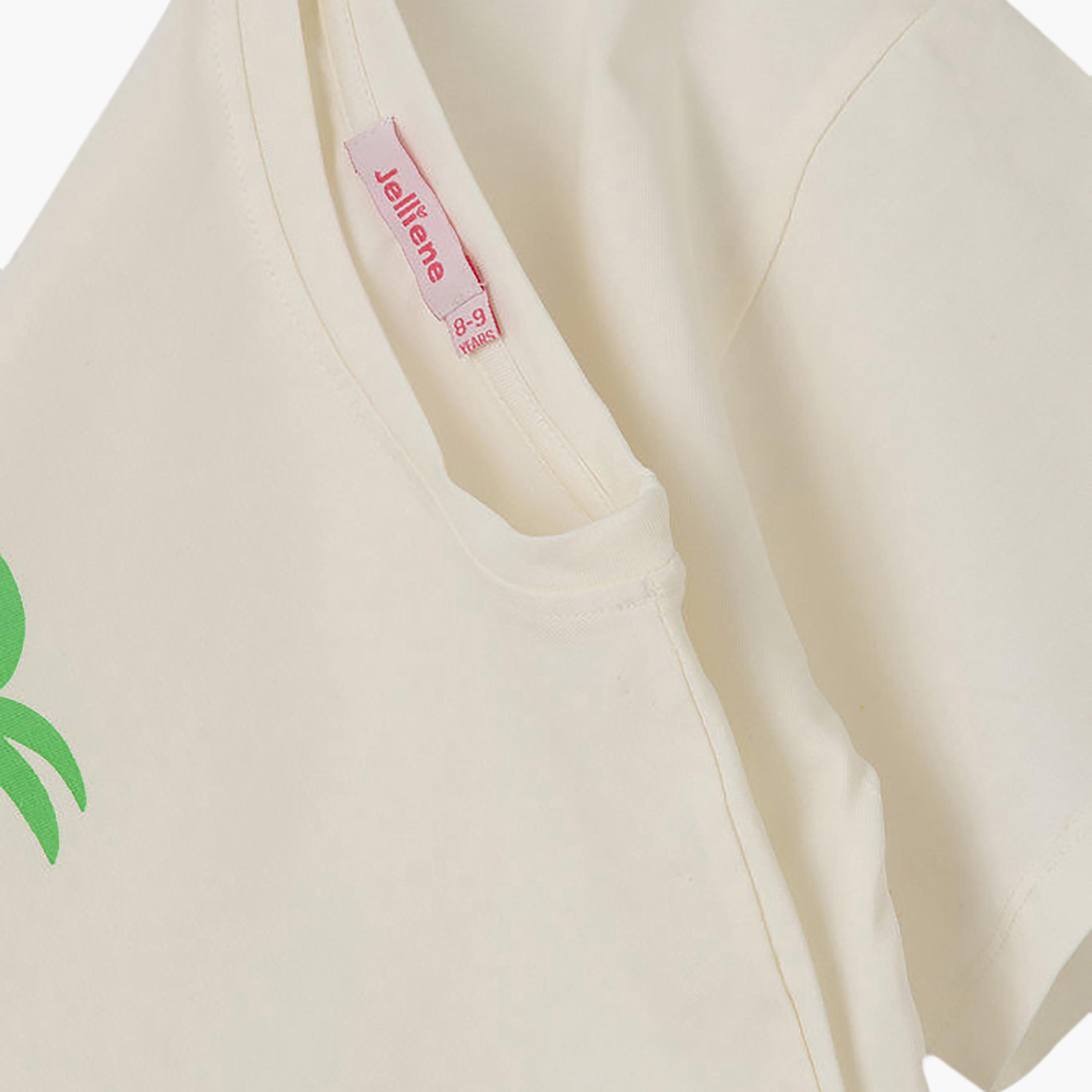 UniqKidz Cotton Short Sleeves Tropical Graphic T-Shirt-girls-clothing-tshirts-image-4