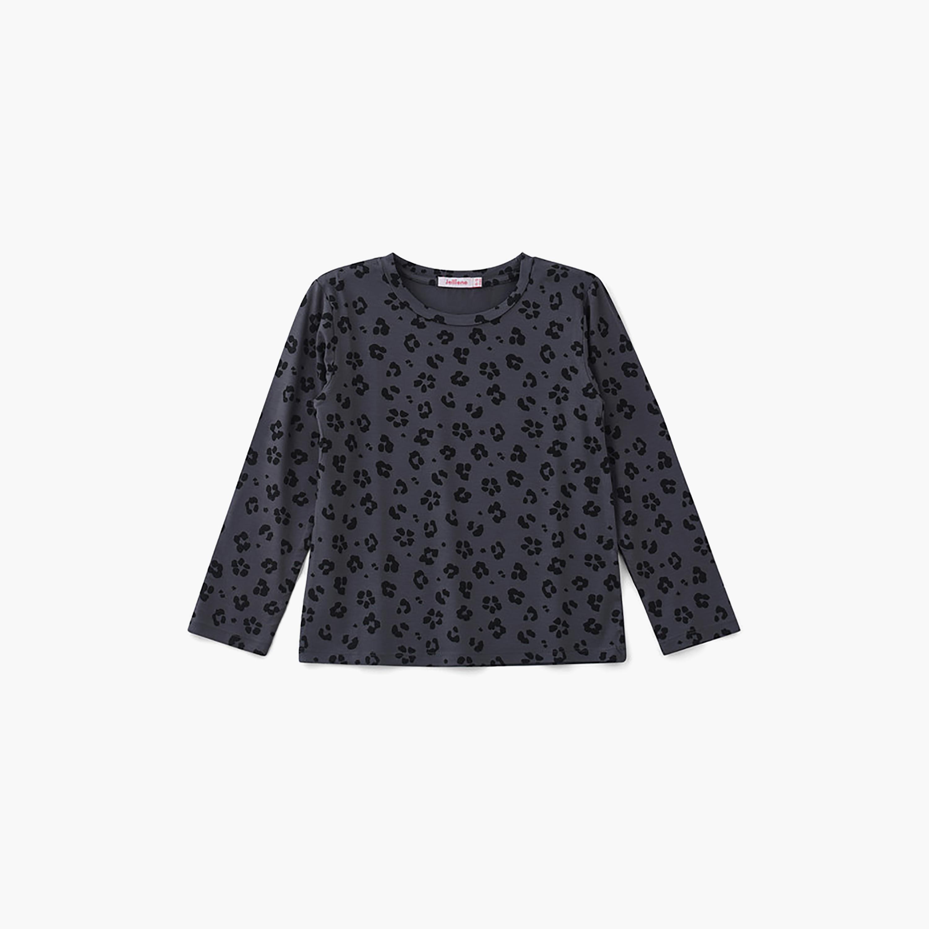 UniqKidz Long Sleeves Animal Print T-Shirt-girls-clothing-tshirts-image-1