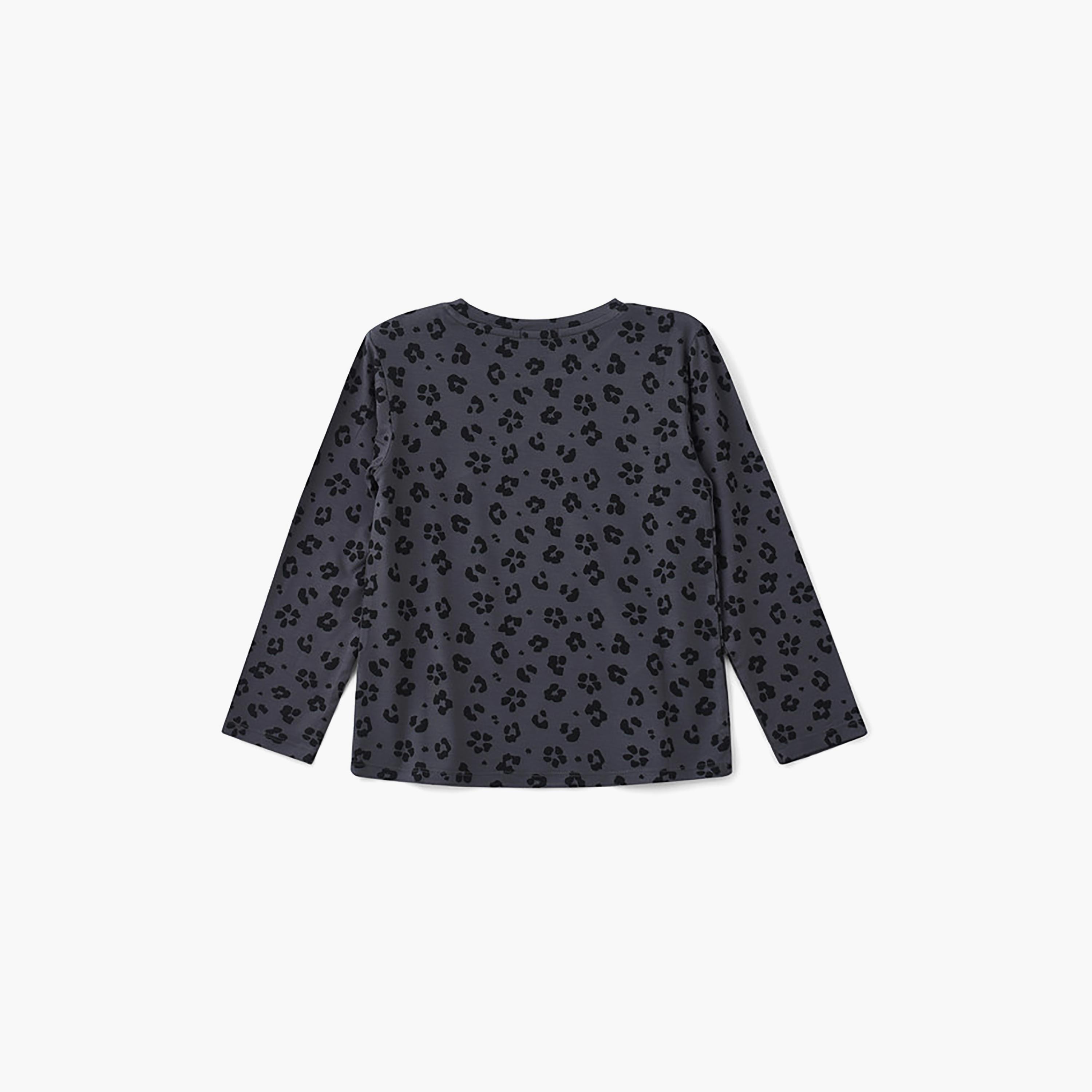 UniqKidz Long Sleeves Animal Print T-Shirt-girls-clothing-tshirts-image-2