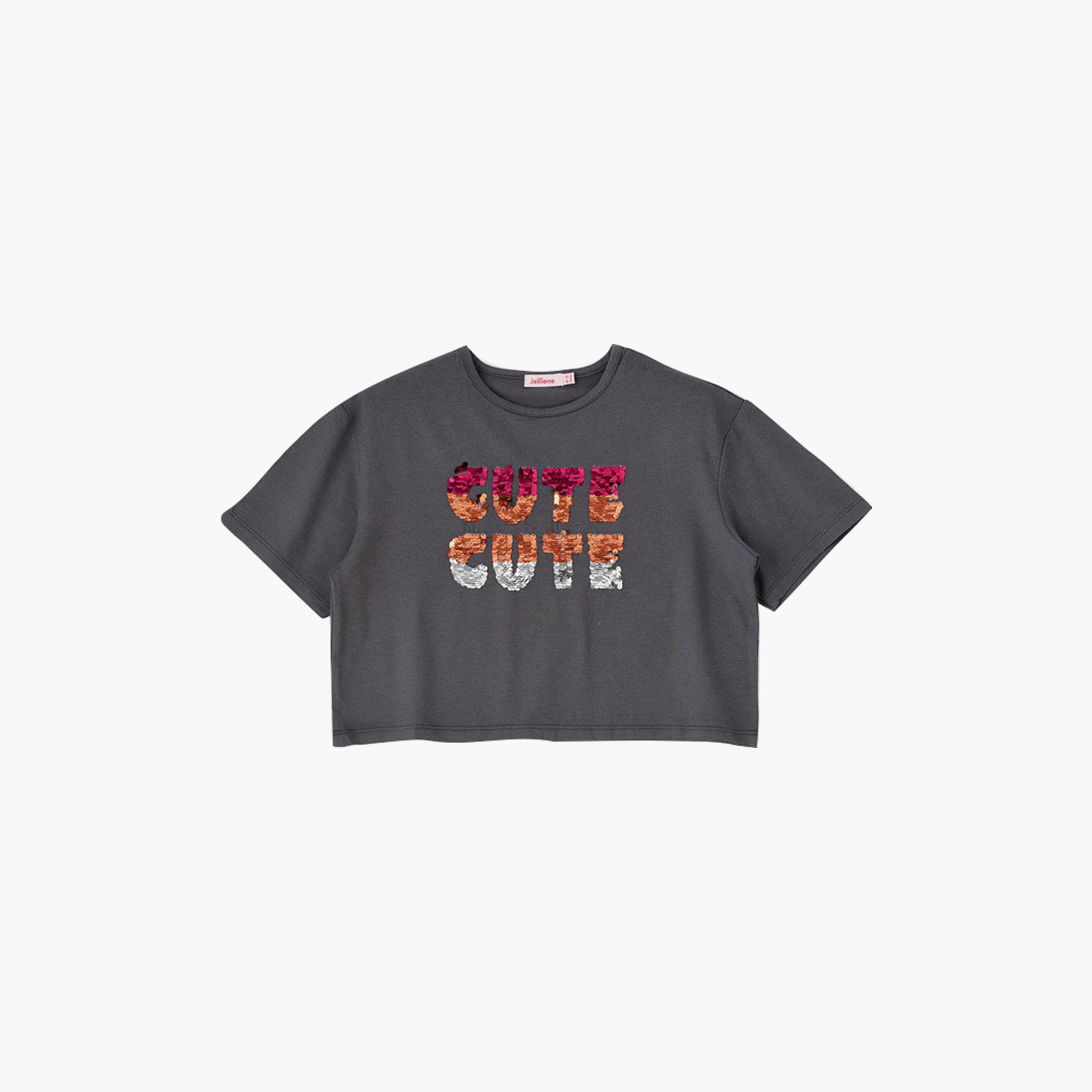 UniqKidz Cotton Short Sleeves Cute Embellished T-Shirt-girls-clothing-tshirts-image-1
