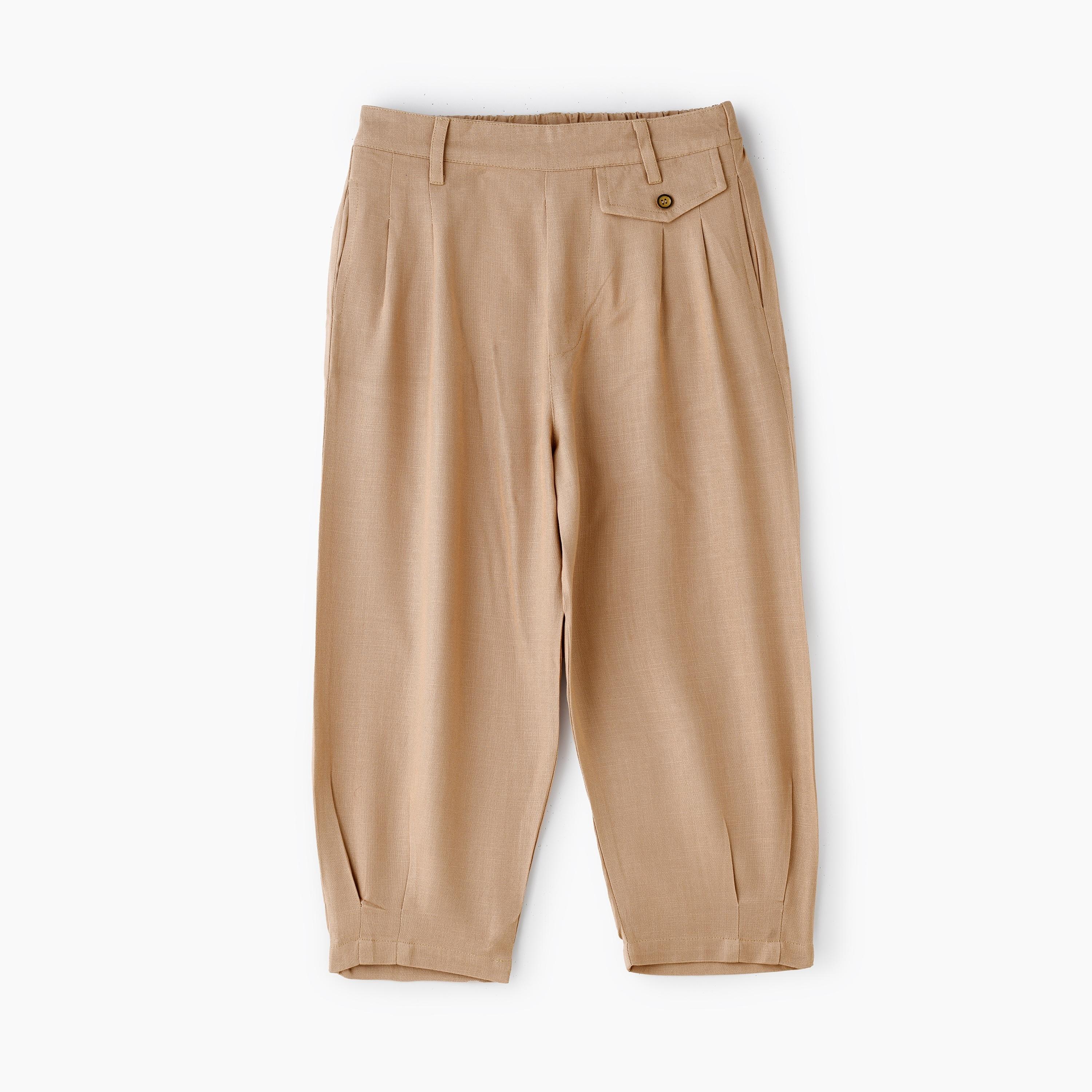 UniqKidz Solid Elasticated Pants-girls-clothing-bottoms-trousers-image-1