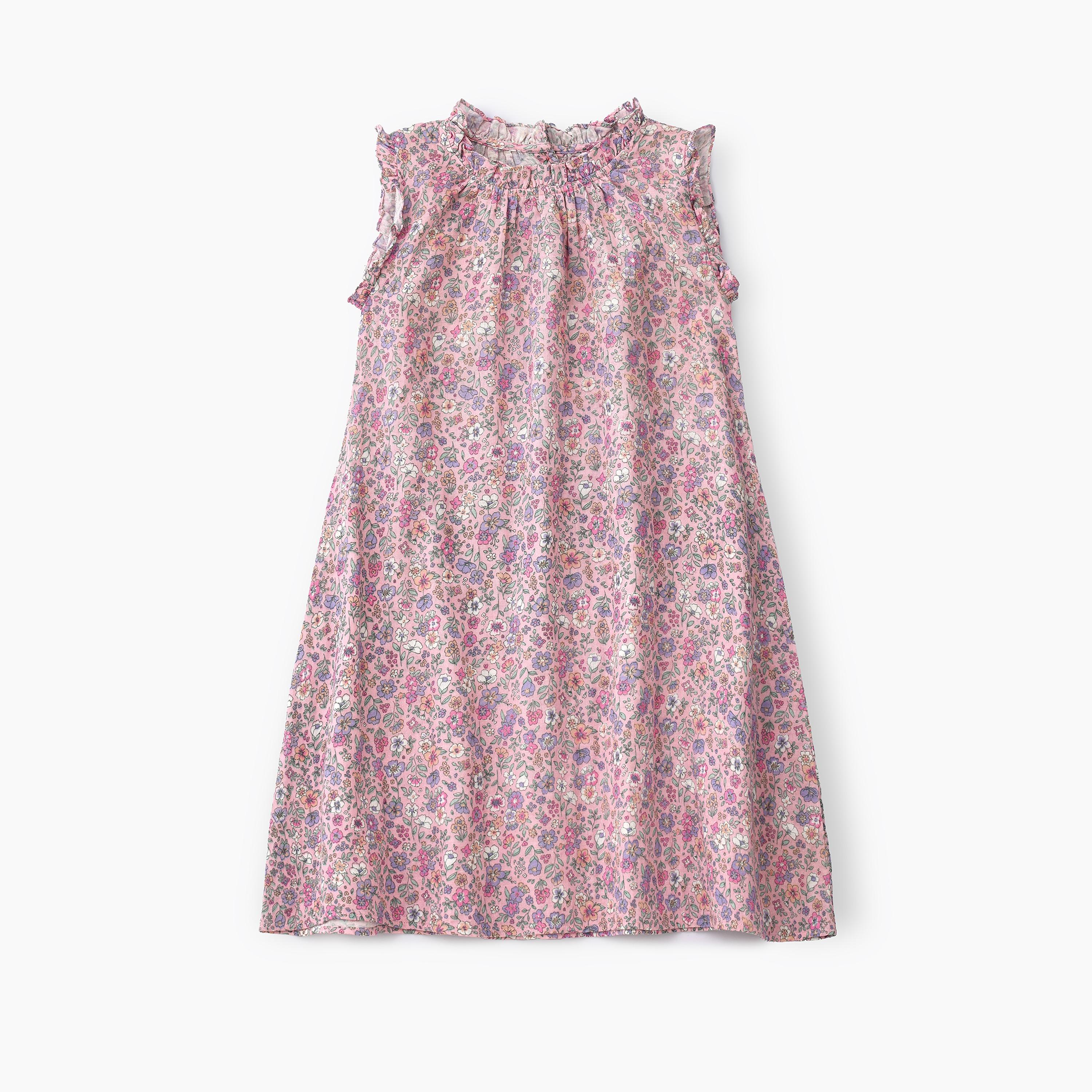 UniqKidz Floral Printed Sleeveless Dress-girls-clothing-dressesandjumpsuits-image-1