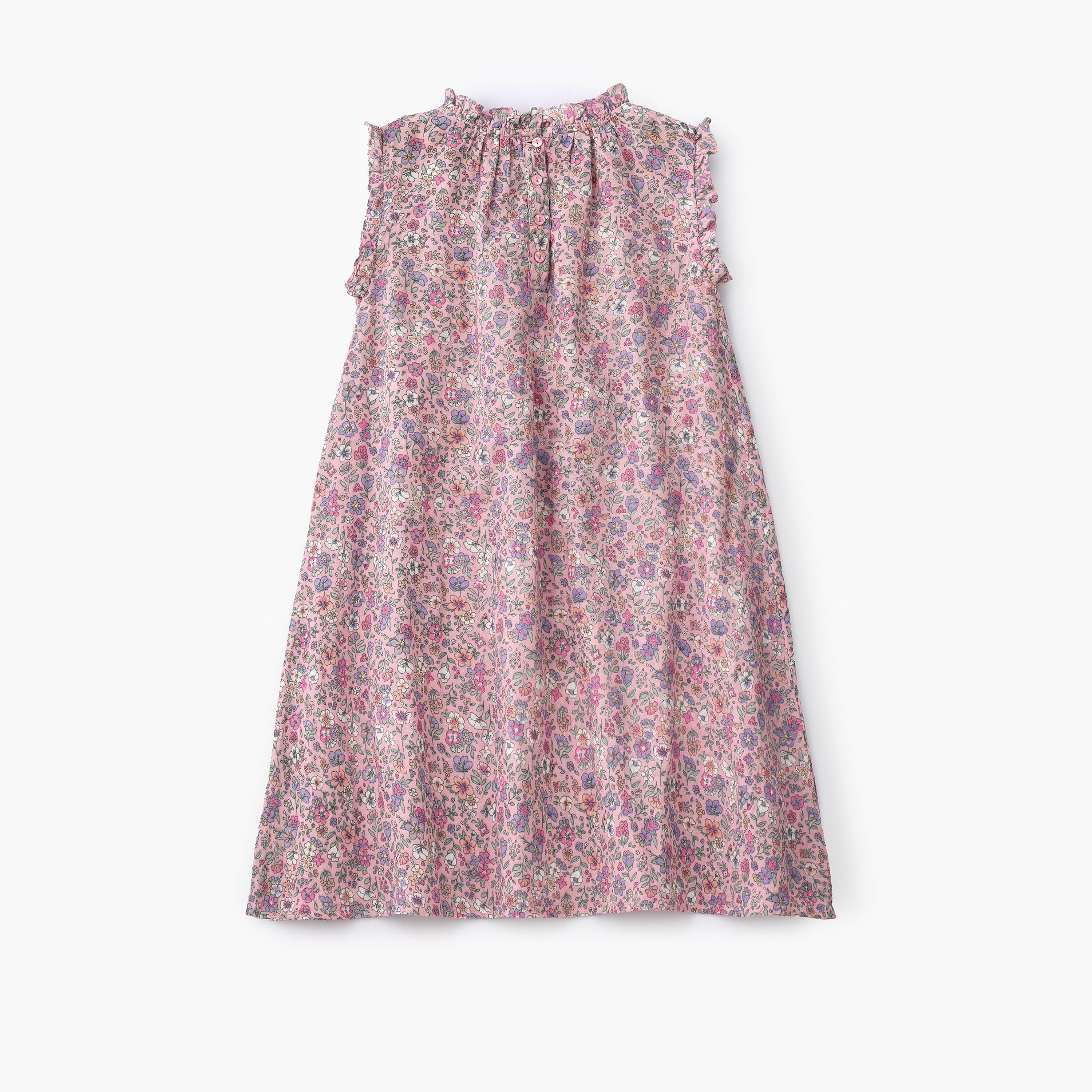 UniqKidz Floral Printed Sleeveless Dress-girls-clothing-dressesandjumpsuits-image-2