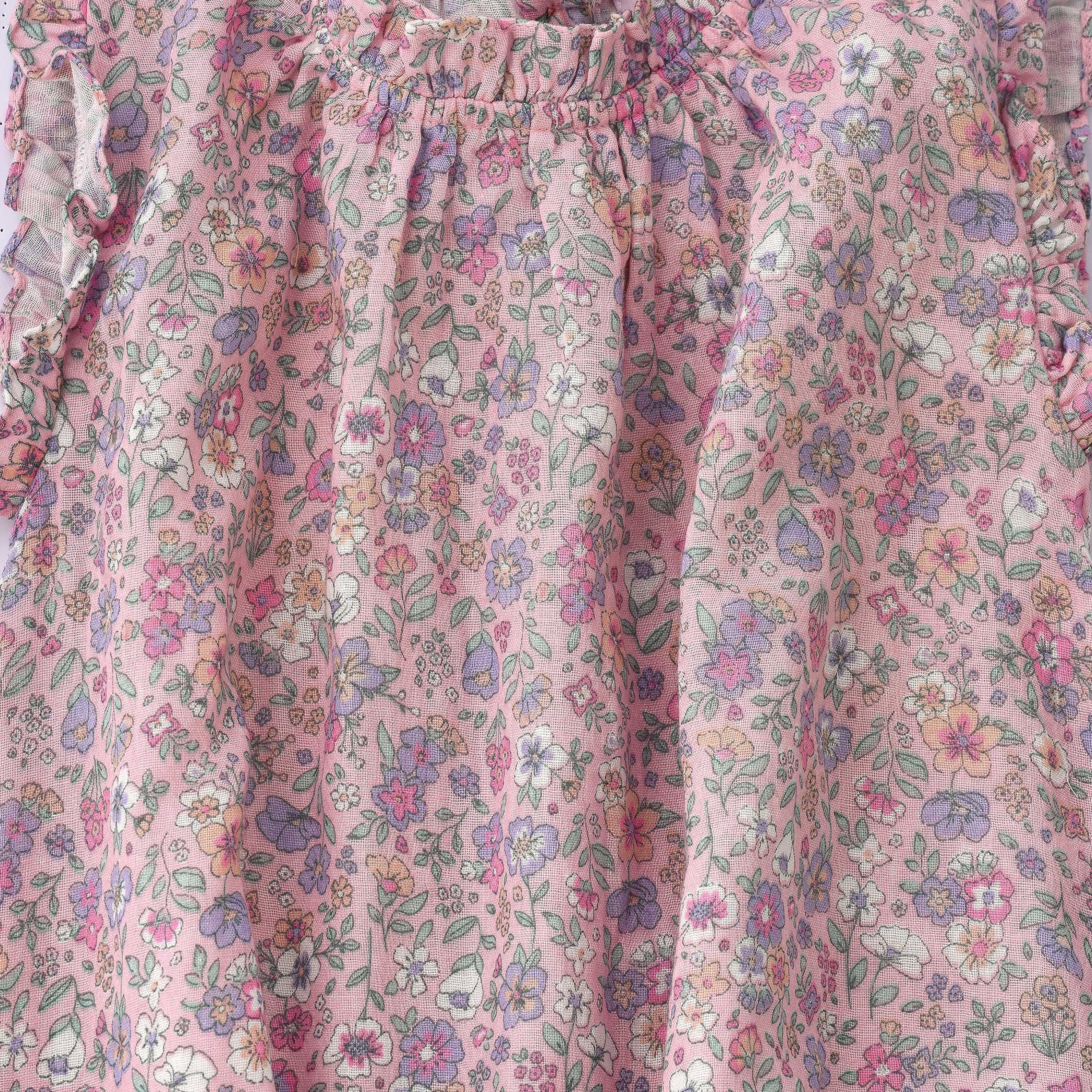 UniqKidz Floral Printed Sleeveless Dress-girls-clothing-dressesandjumpsuits-image-3