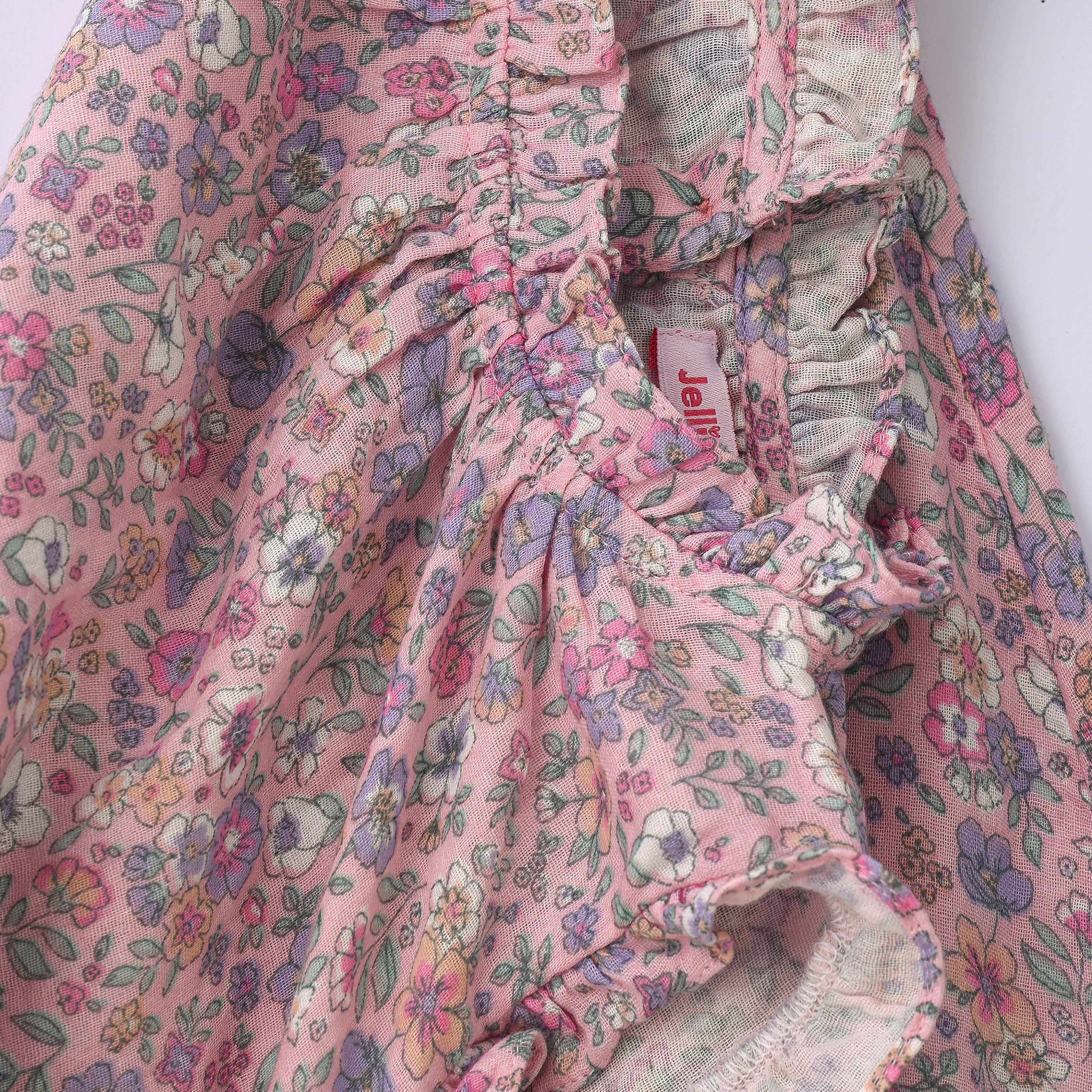 UniqKidz Floral Printed Sleeveless Dress-girls-clothing-dressesandjumpsuits-image-4