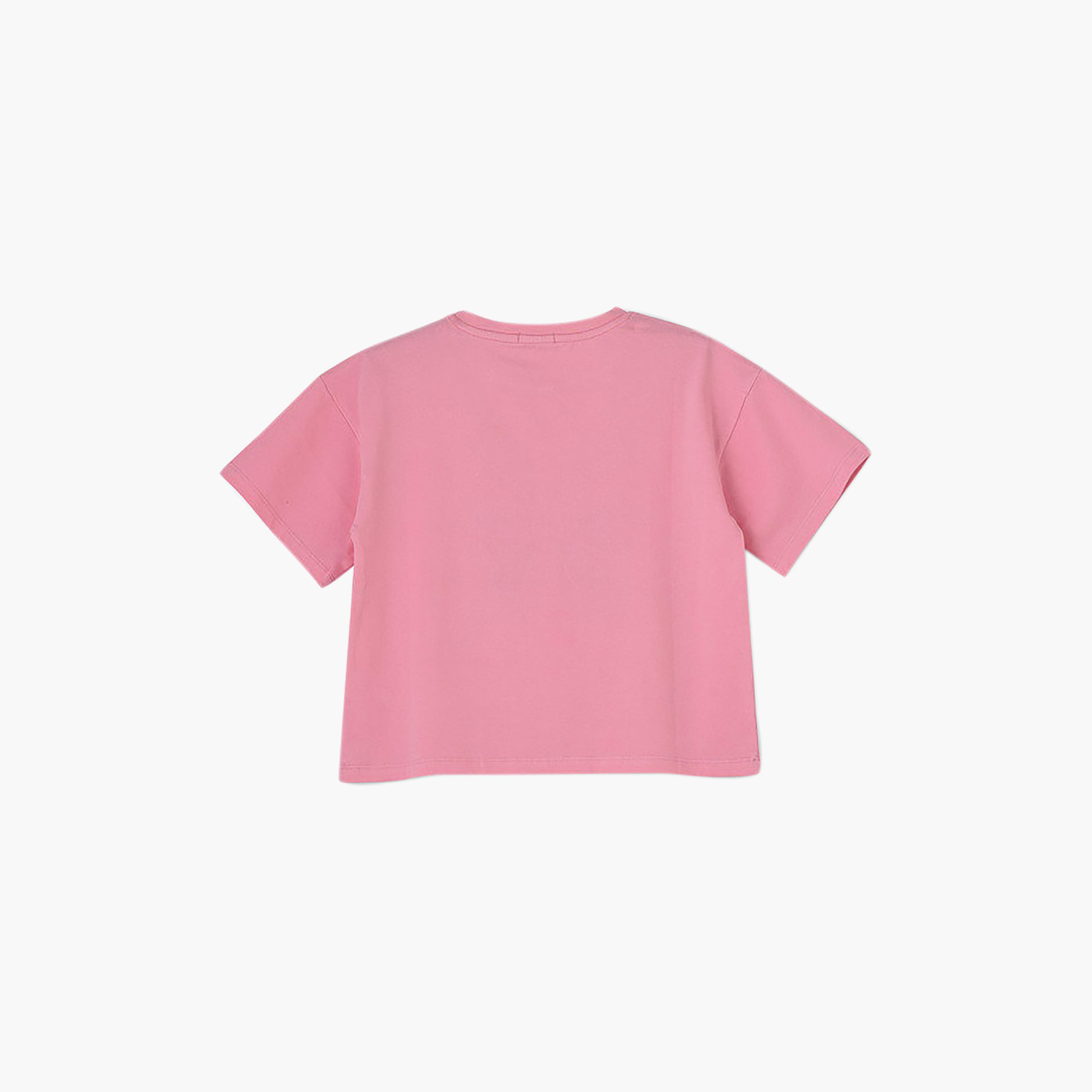 UniqKidz Cotton Short Sleeves Butterfly Embroidered T-Shirt-girls-clothing-tshirts-image-2
