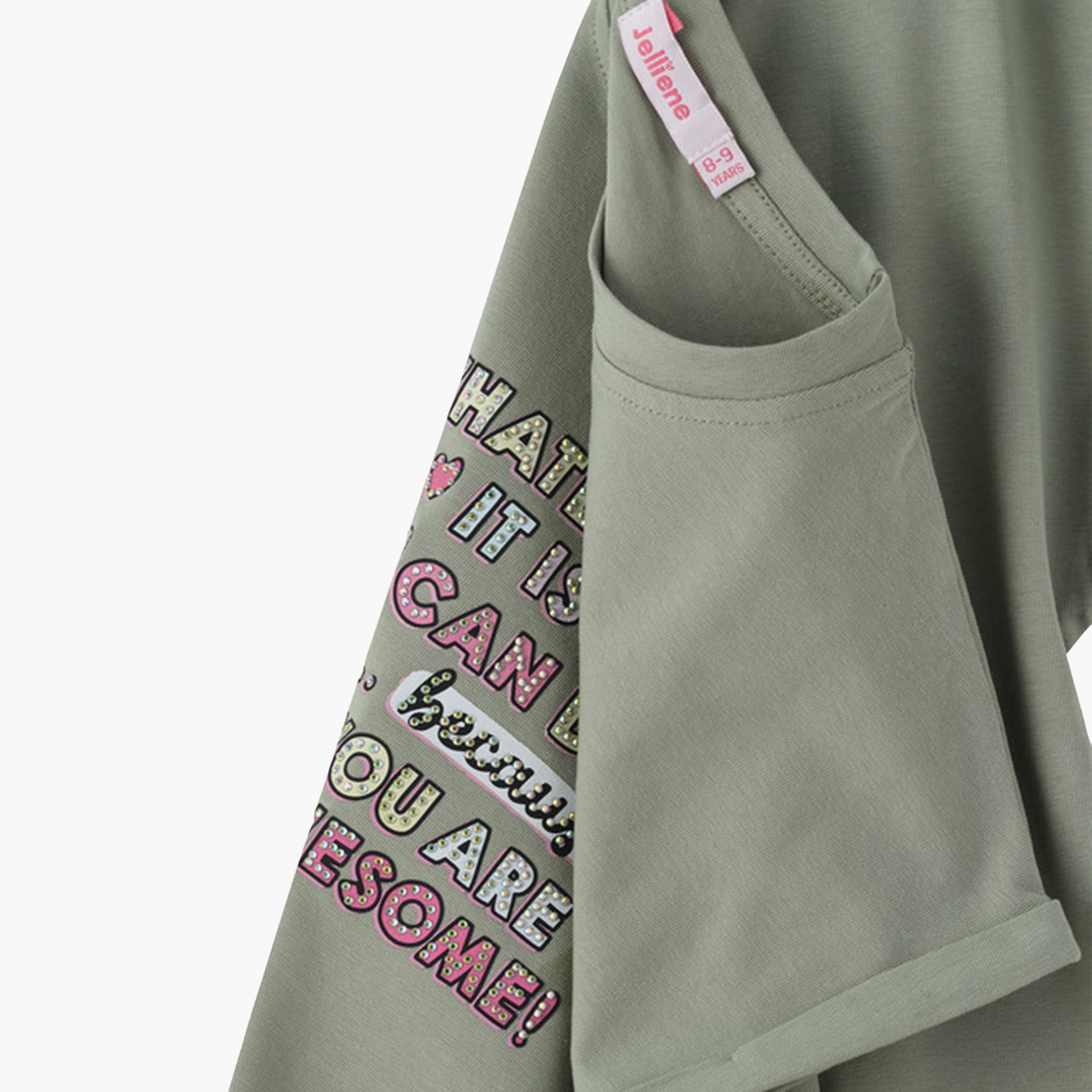 Uniqkidz Short Sleeves Embellished T-Shirt-girls-clothing-tshirts-image-4