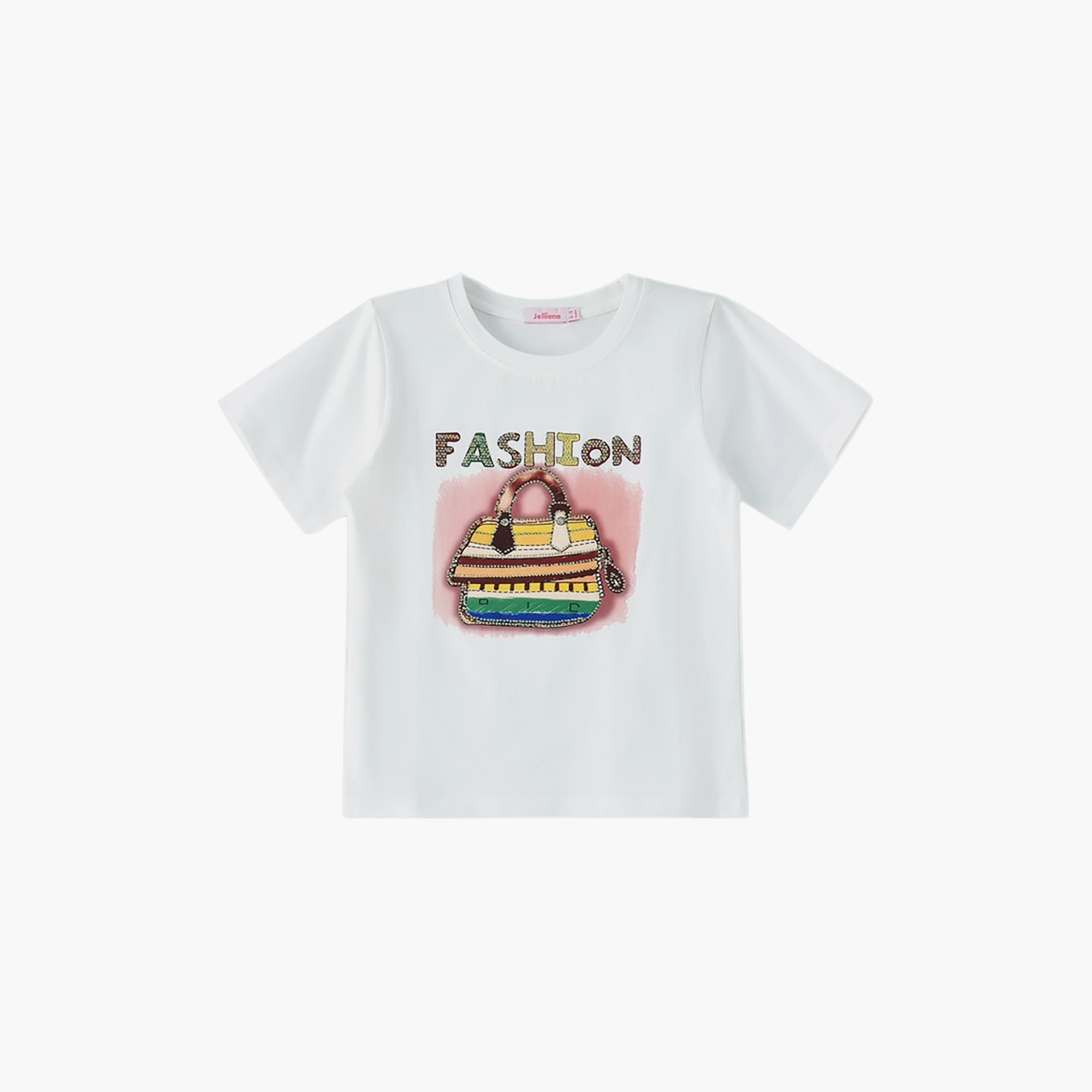 Uniqkidz Short Sleeves Embellished T-Shirt-girls-clothing-tshirts-image-1