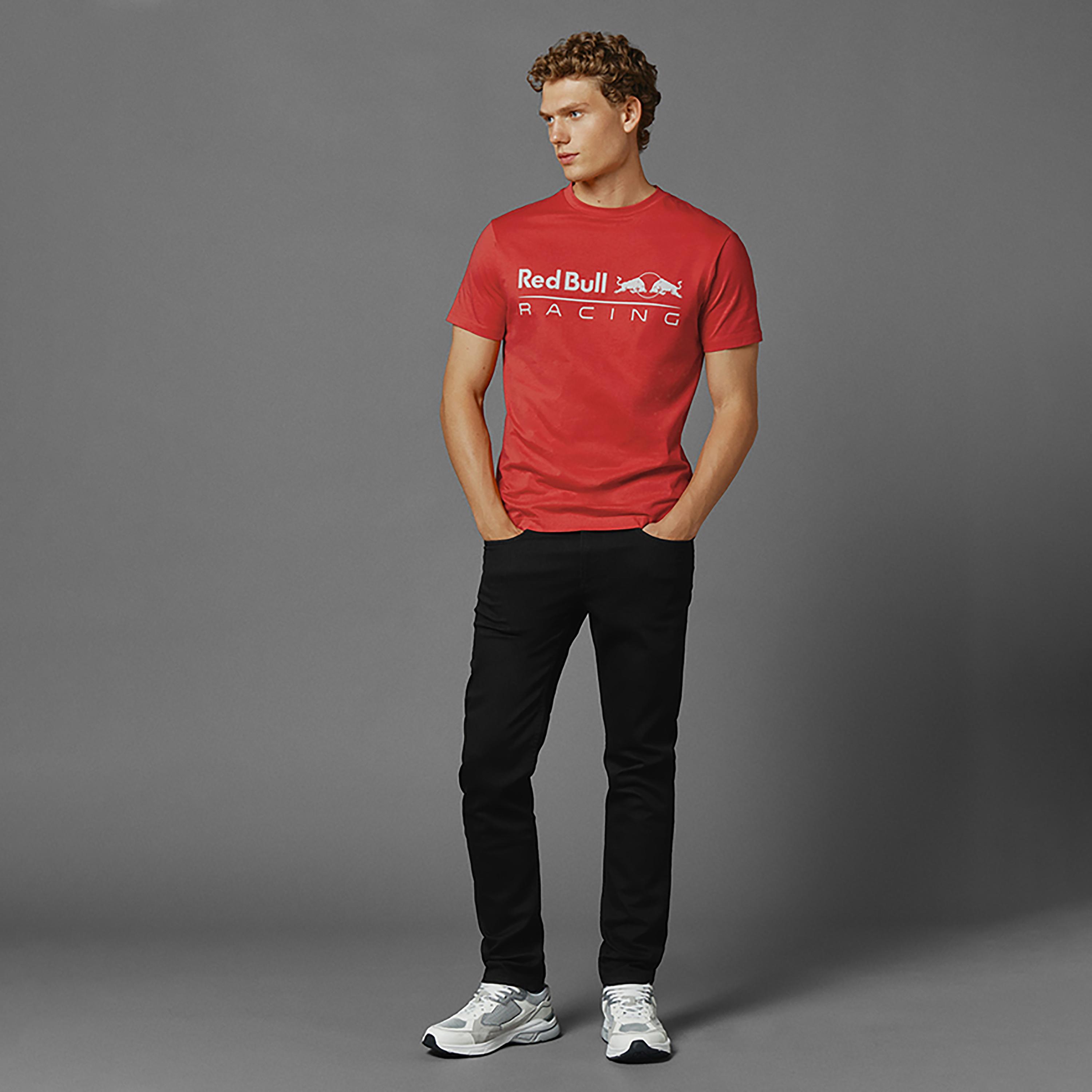 تي شيرت بأكمام قصيرة وياقة دائرية وطبعة شعار من ريدبول ريسينج X بيبي جينز-men-clothing-tshirtsandpolos-tshirts-image-6