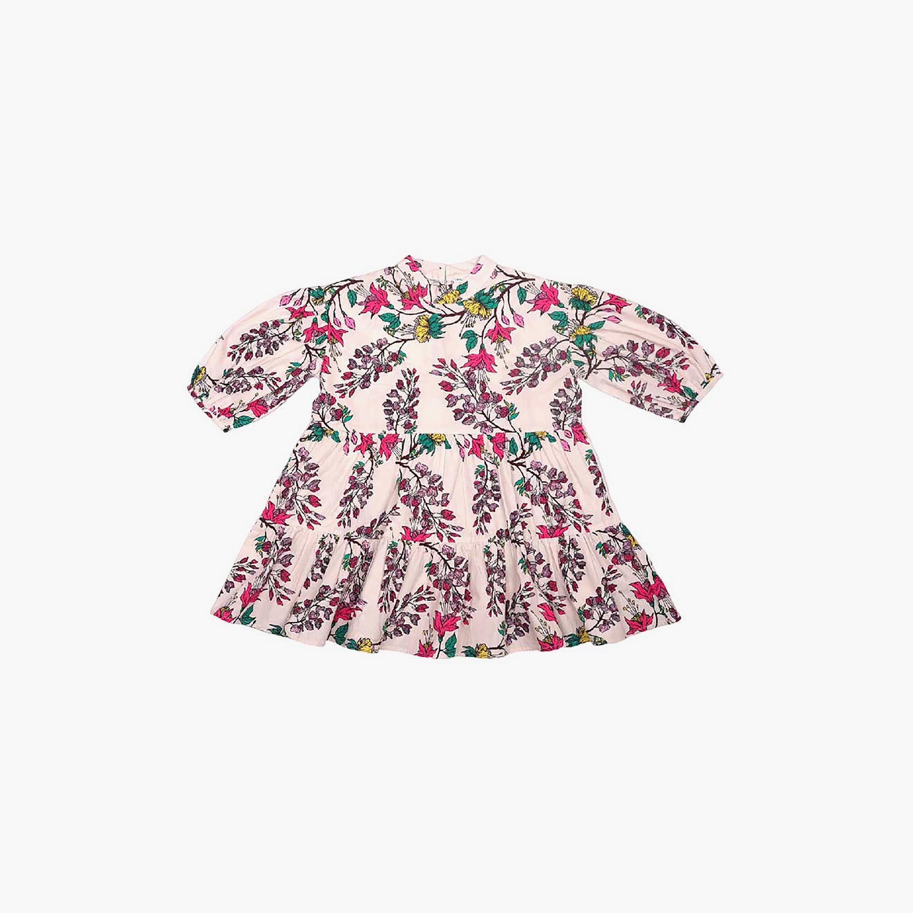 فستان بطبقات وأكمام قصيرة وطبعات زهور من أيكو-girls-clothing-dressesandjumpsuits-image-3