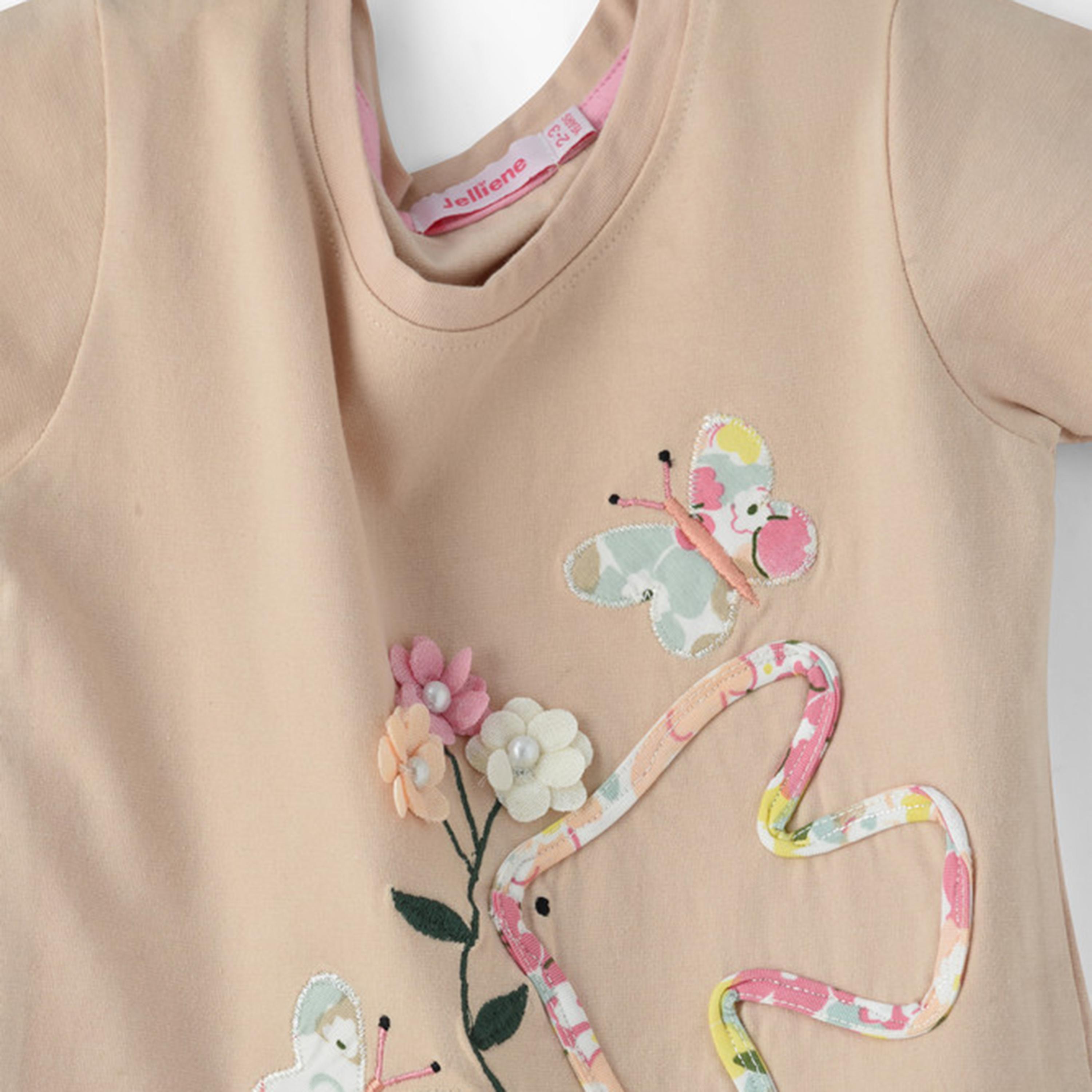 Uniqkidz Short Sleeves Embroidered T-Shirt-girls-clothing-tshirts-image-3