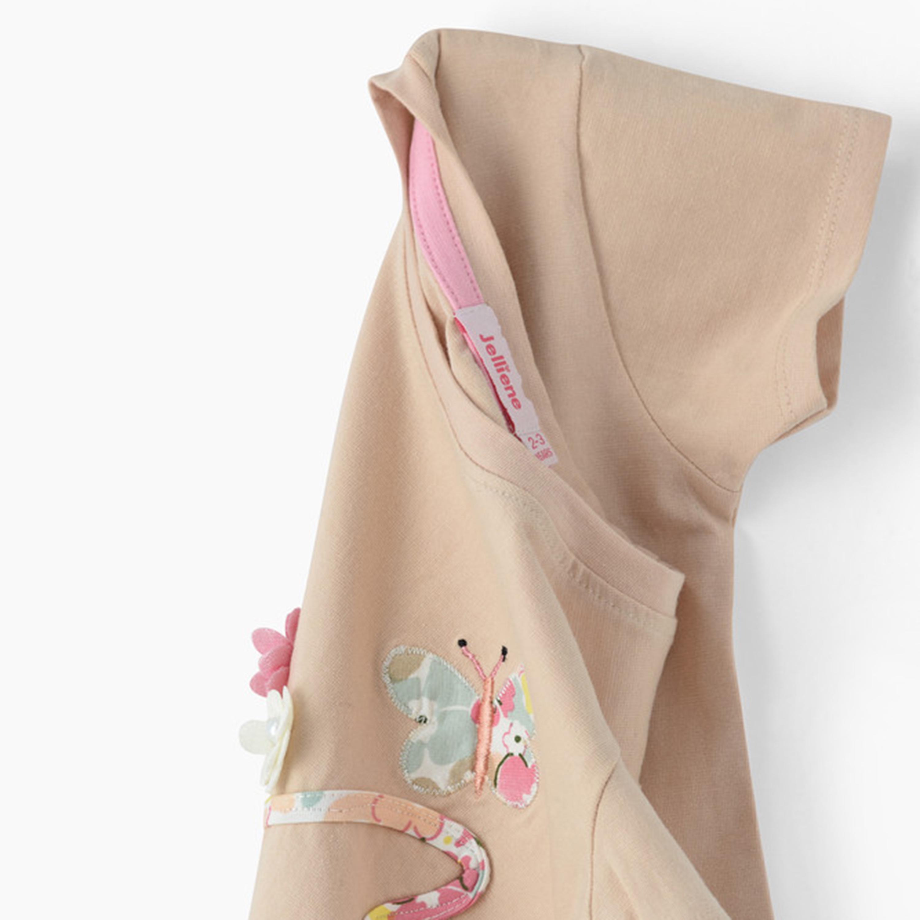 Uniqkidz Short Sleeves Embroidered T-Shirt-girls-clothing-tshirts-image-4