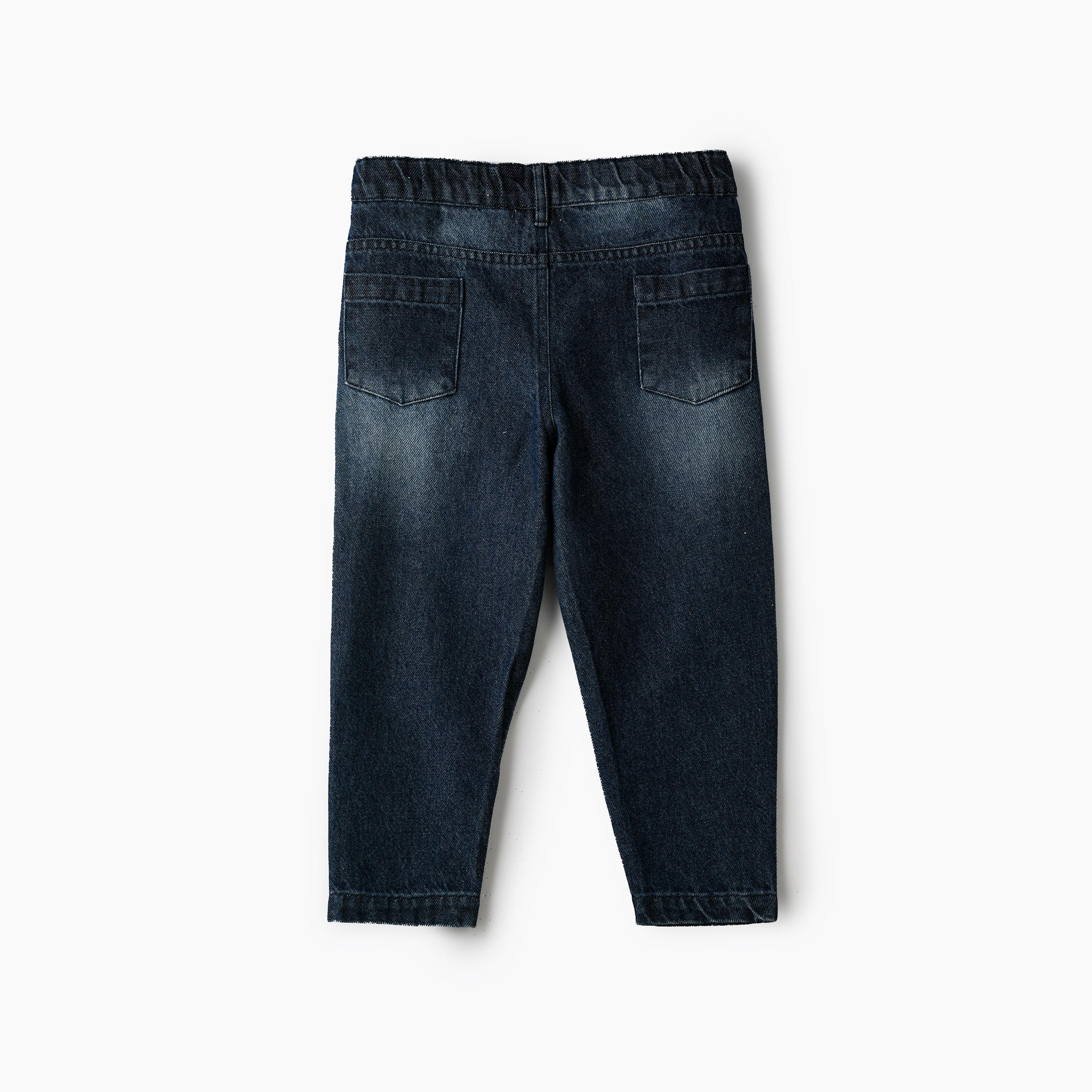 UniqKidz 4 Pocket Solid Jeans-girls-clothing-bottoms-jeansandjeggings-image-2