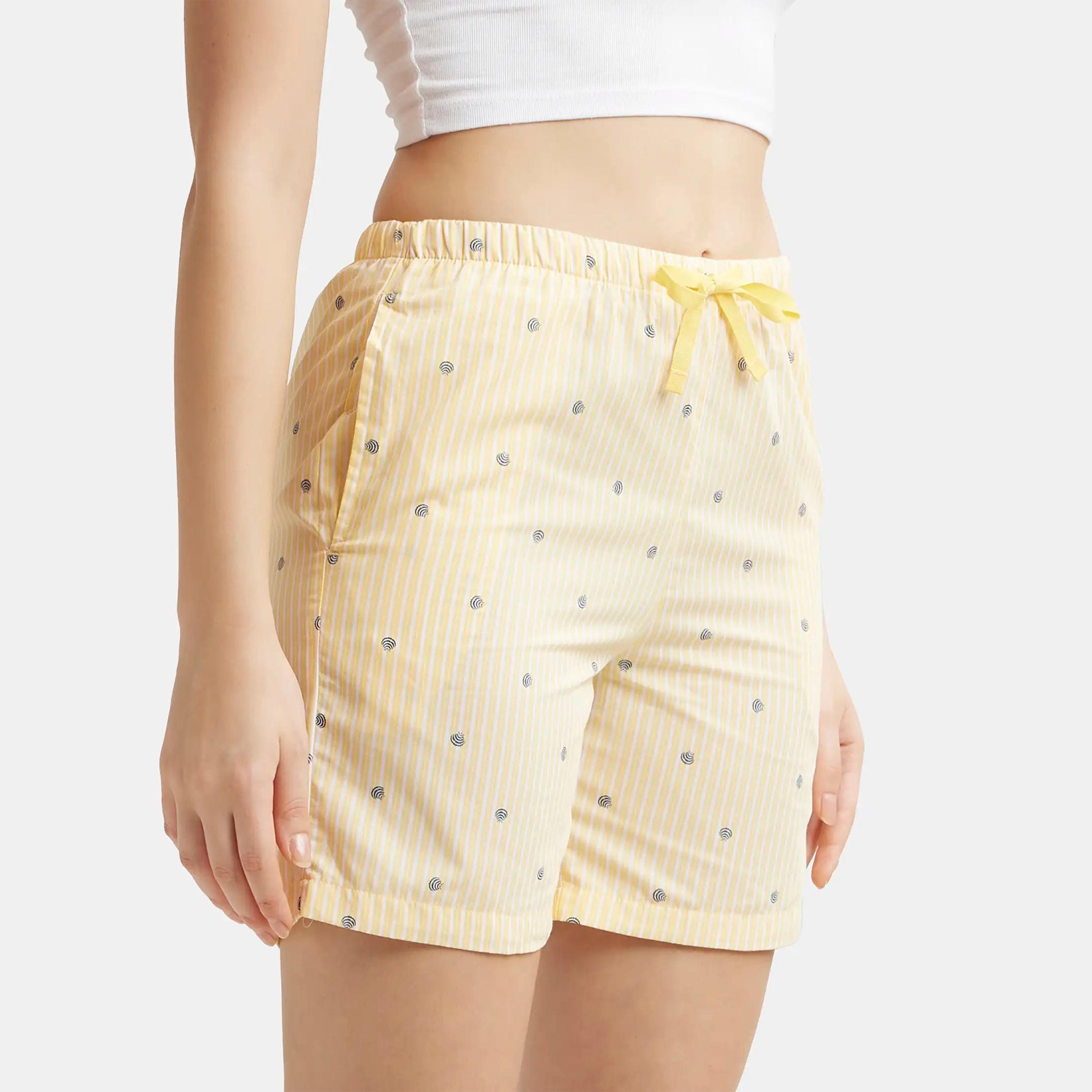 شورت نسائي منسوج للاسترخاء من جوكي-women-clothing-bottoms-shorts-image-1