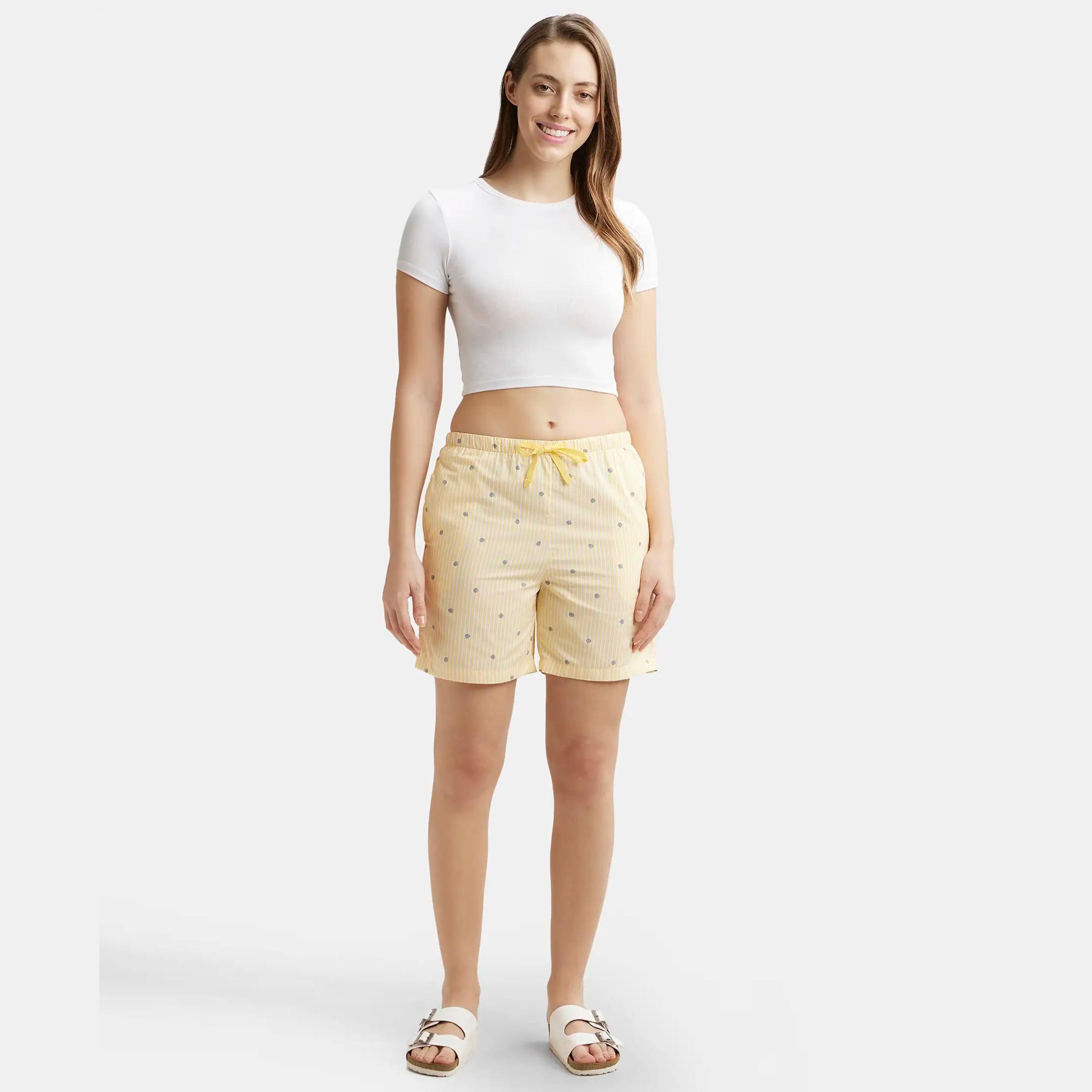 شورت نسائي منسوج للاسترخاء من جوكي-women-clothing-bottoms-shorts-image-3